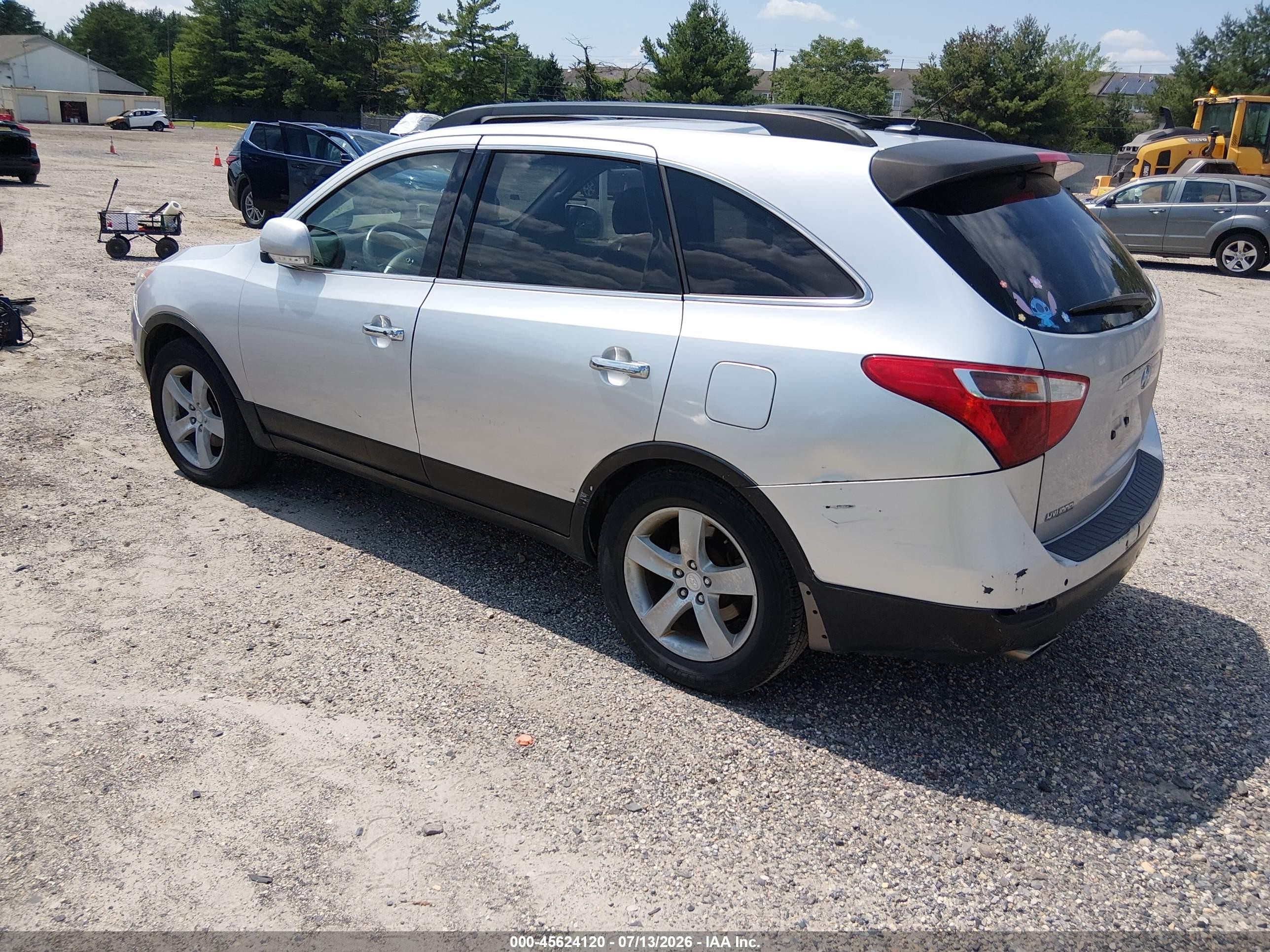 2007 Hyundai Veracruz Gls/limited/se Silver vin: KM8NU13C47U018845