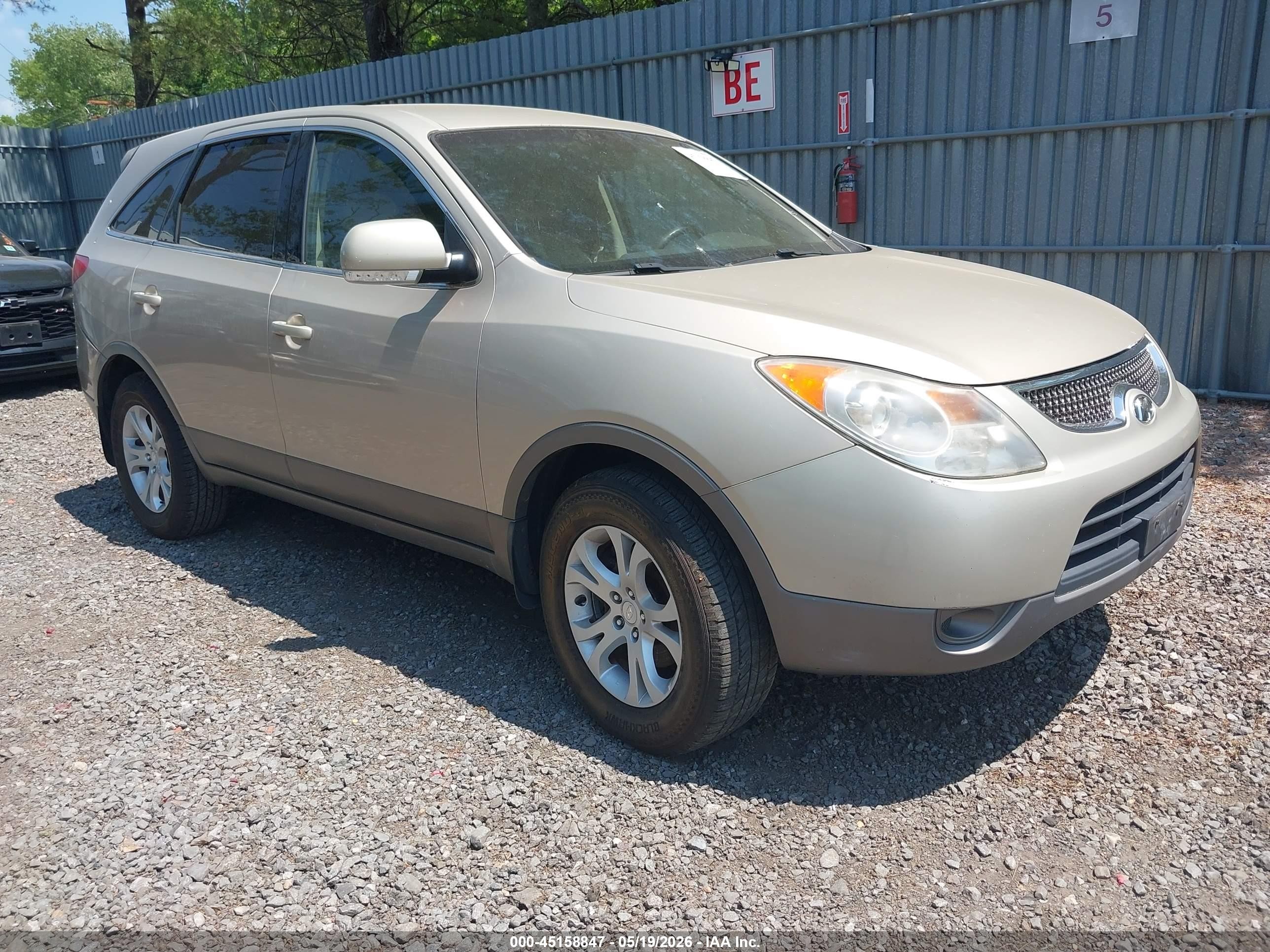 2008 Hyundai Veracruz Gls/limited/se Tan vin: KM8NU13C48U072907