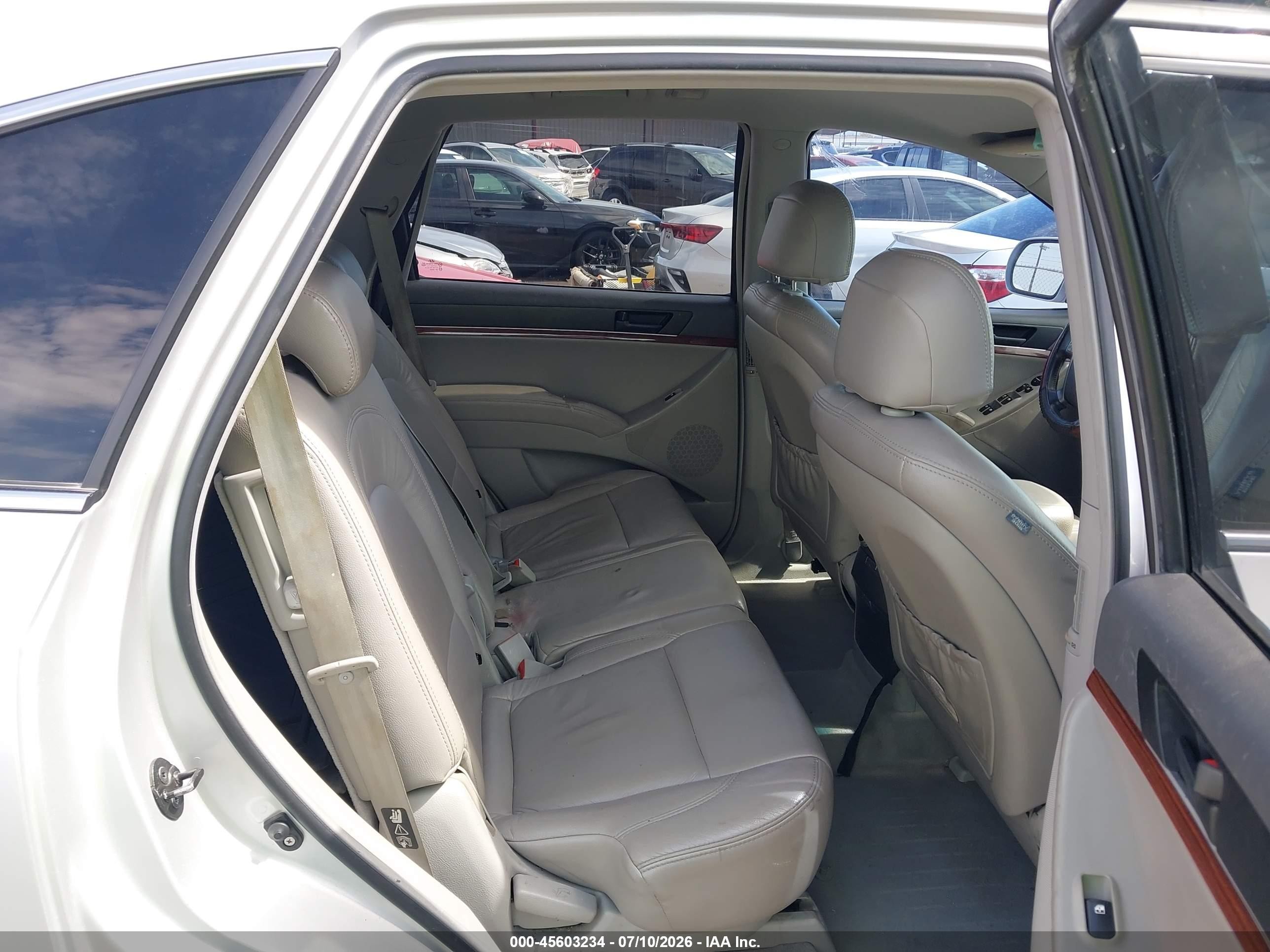 2007 Hyundai Veracruz Gls/limited/se Silver vin: KM8NU13C57U008065