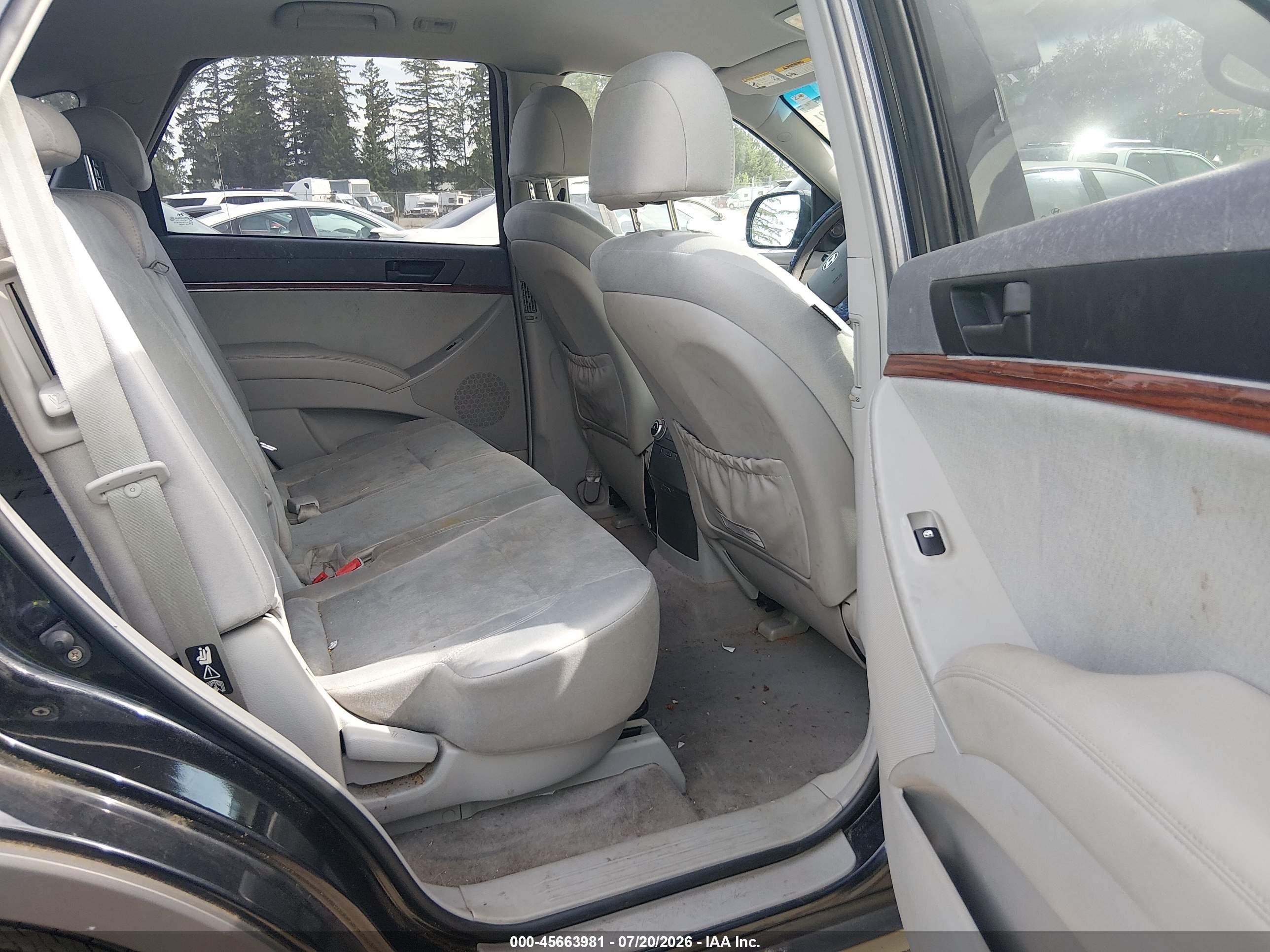 2007 Hyundai Veracruz Gls/limited/se Black vin: KM8NU13C57U011872