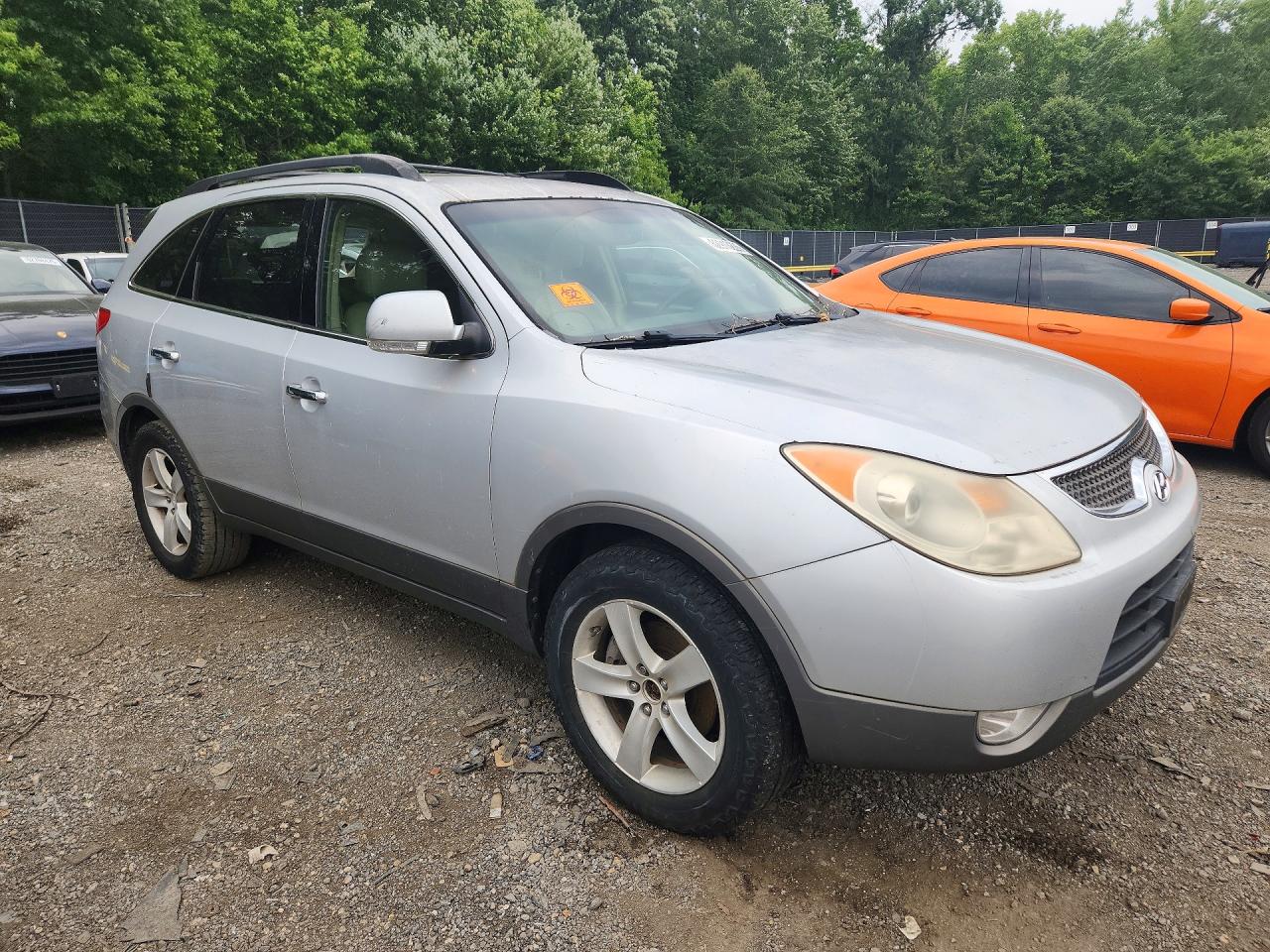 2007 Hyundai Veracruz Gls Silver vin: KM8NU13C57U022757