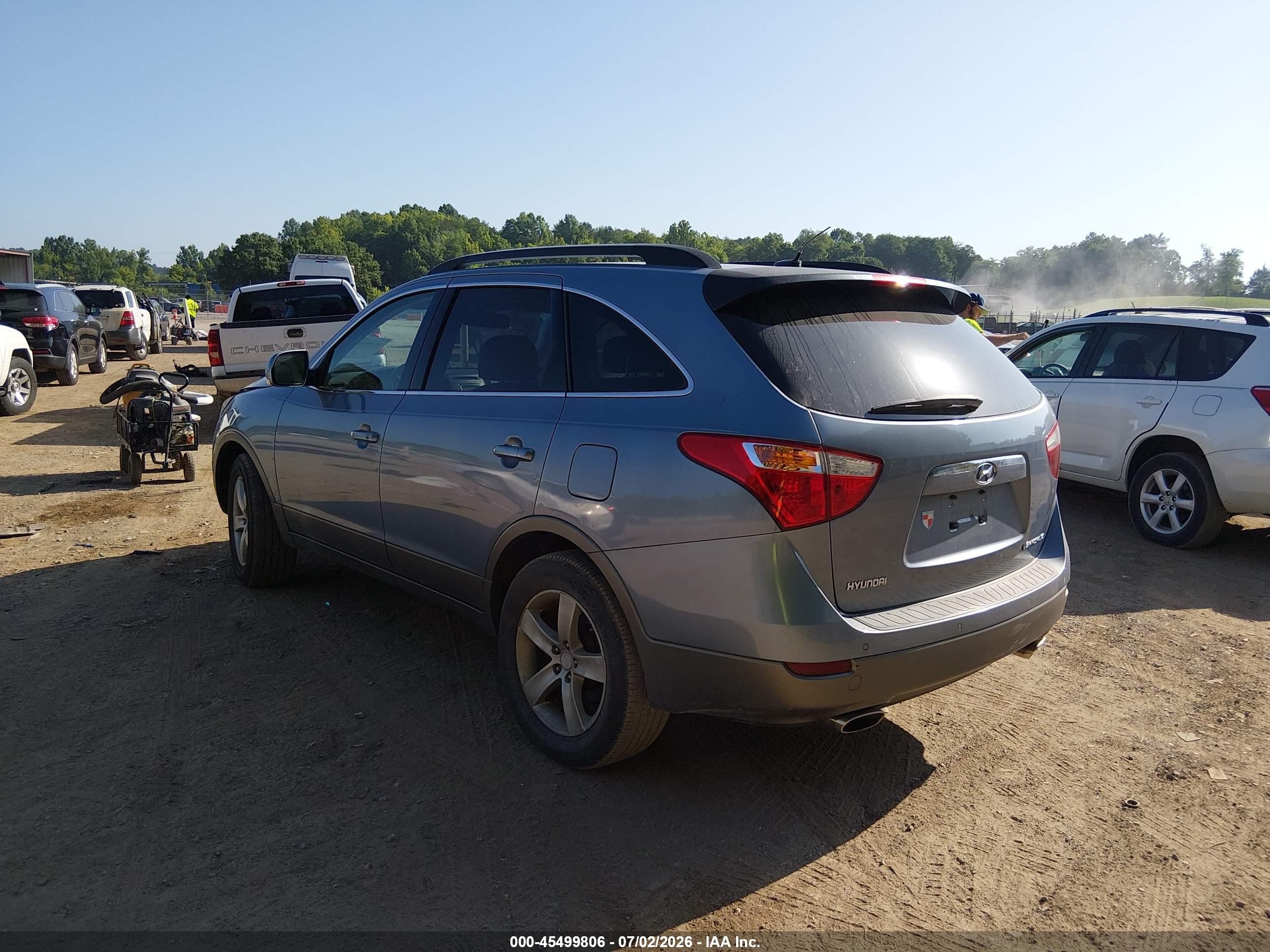 2007 Hyundai Veracruz Gls/limited/se Blue vin: KM8NU13C67U023982