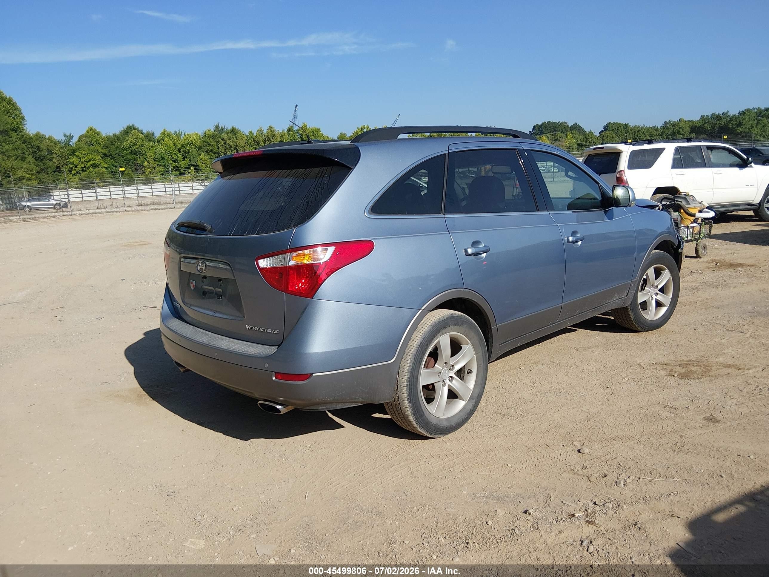 2007 Hyundai Veracruz Gls/limited/se Blue vin: KM8NU13C67U023982