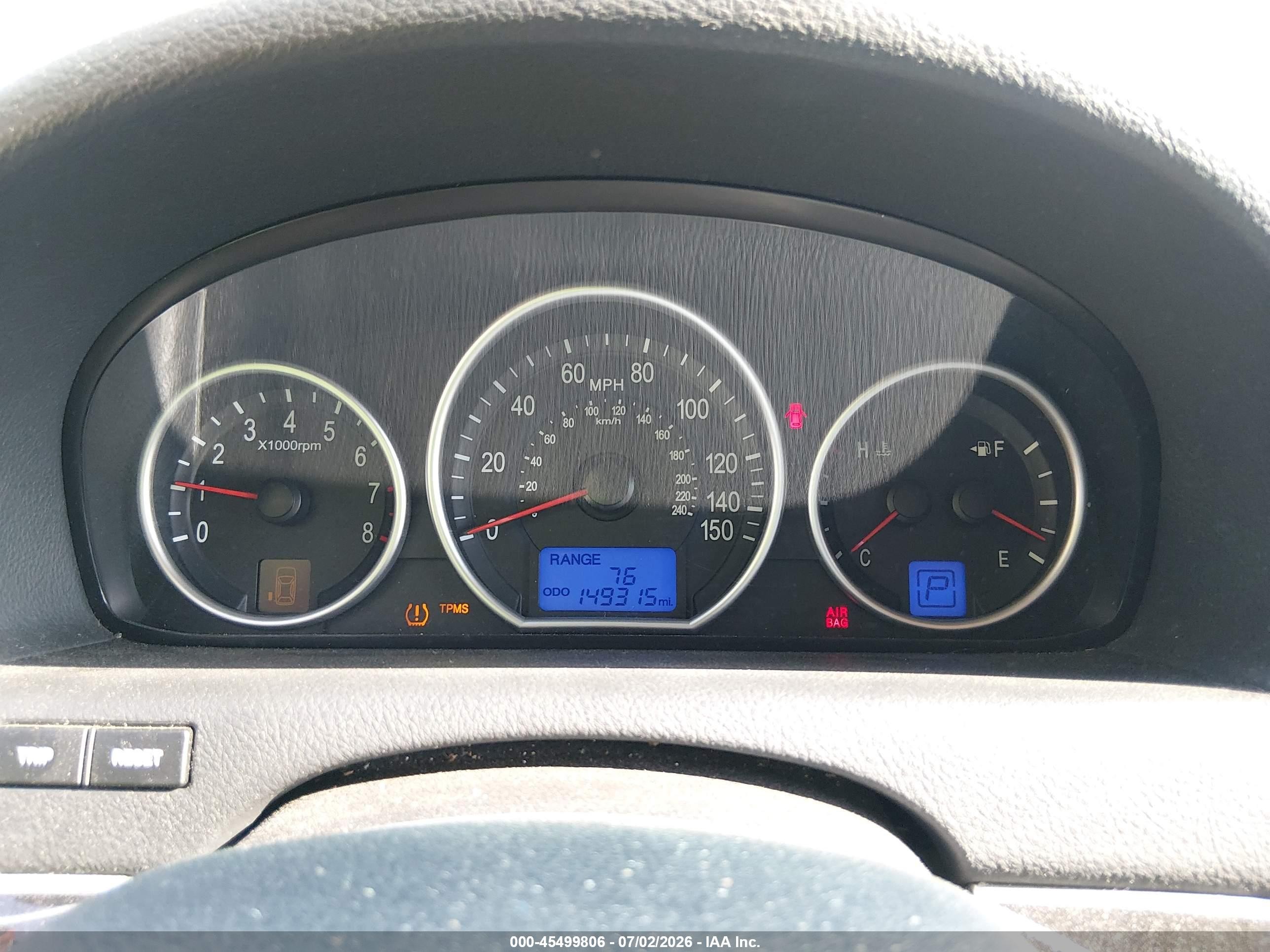2007 Hyundai Veracruz Gls/limited/se Blue vin: KM8NU13C67U023982