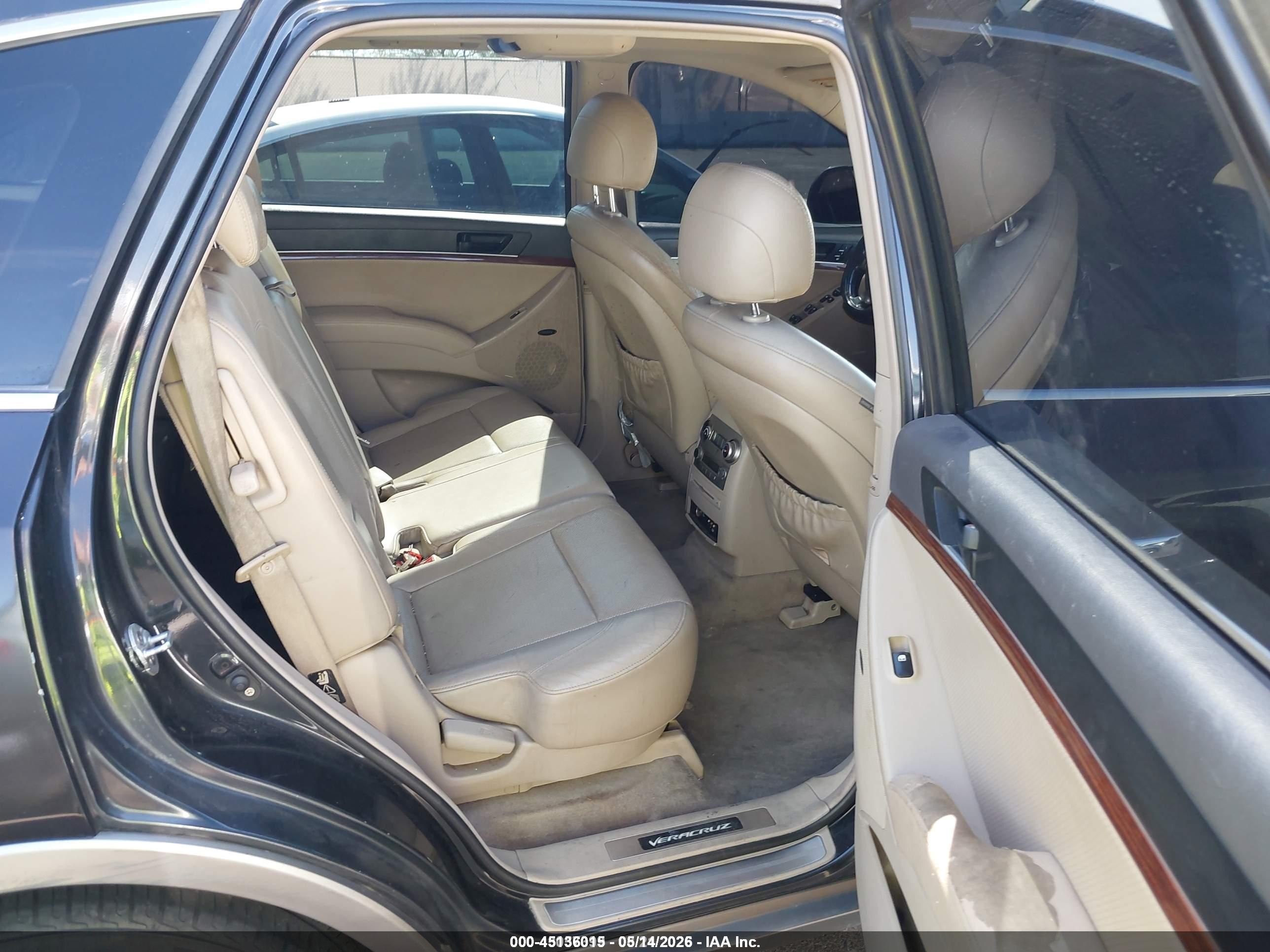 2008 Hyundai Veracruz Gls/limited/se Black vin: KM8NU13C68U039228