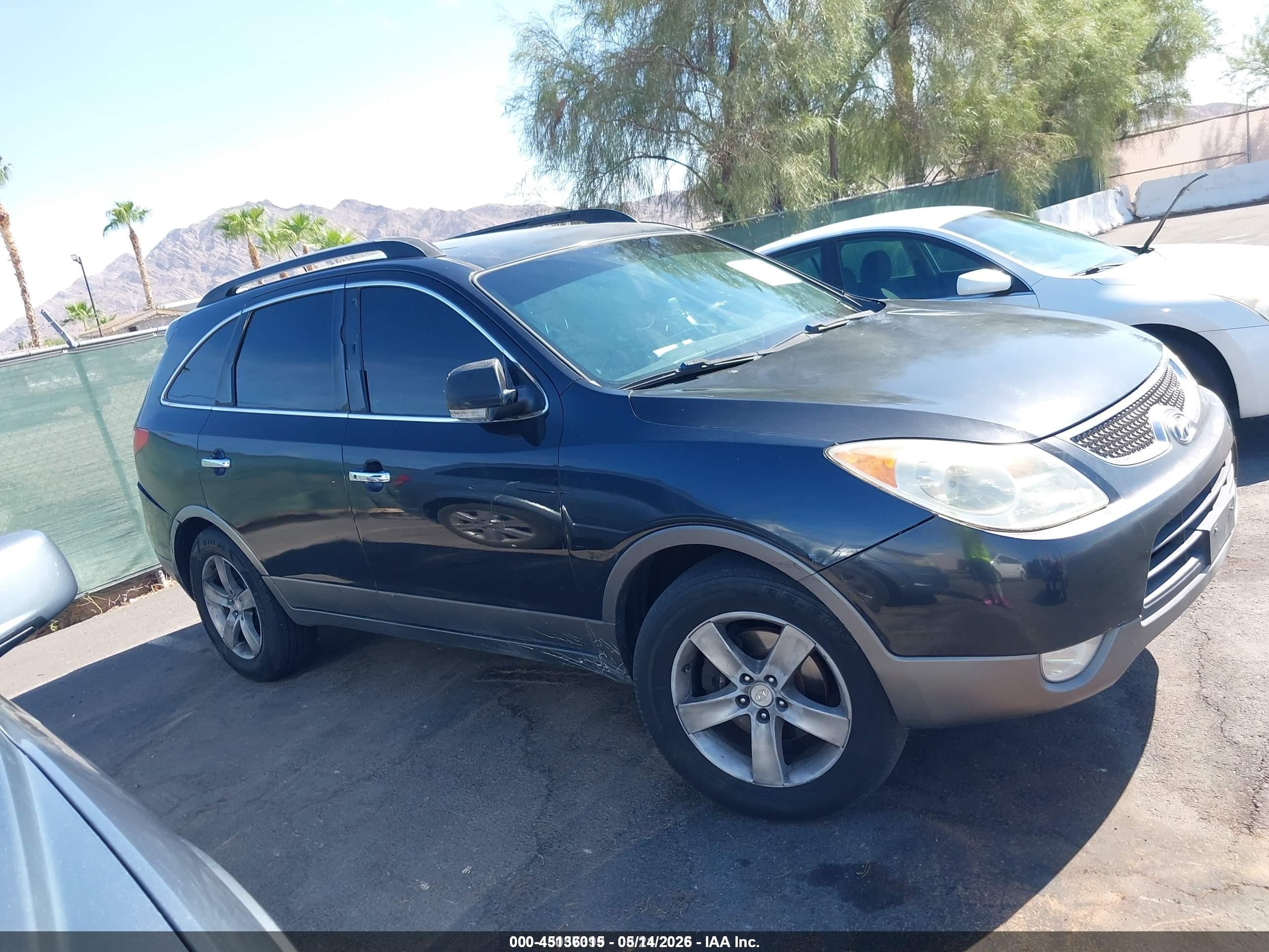 2008 Hyundai Veracruz Gls/limited/se Black vin: KM8NU13C68U039228