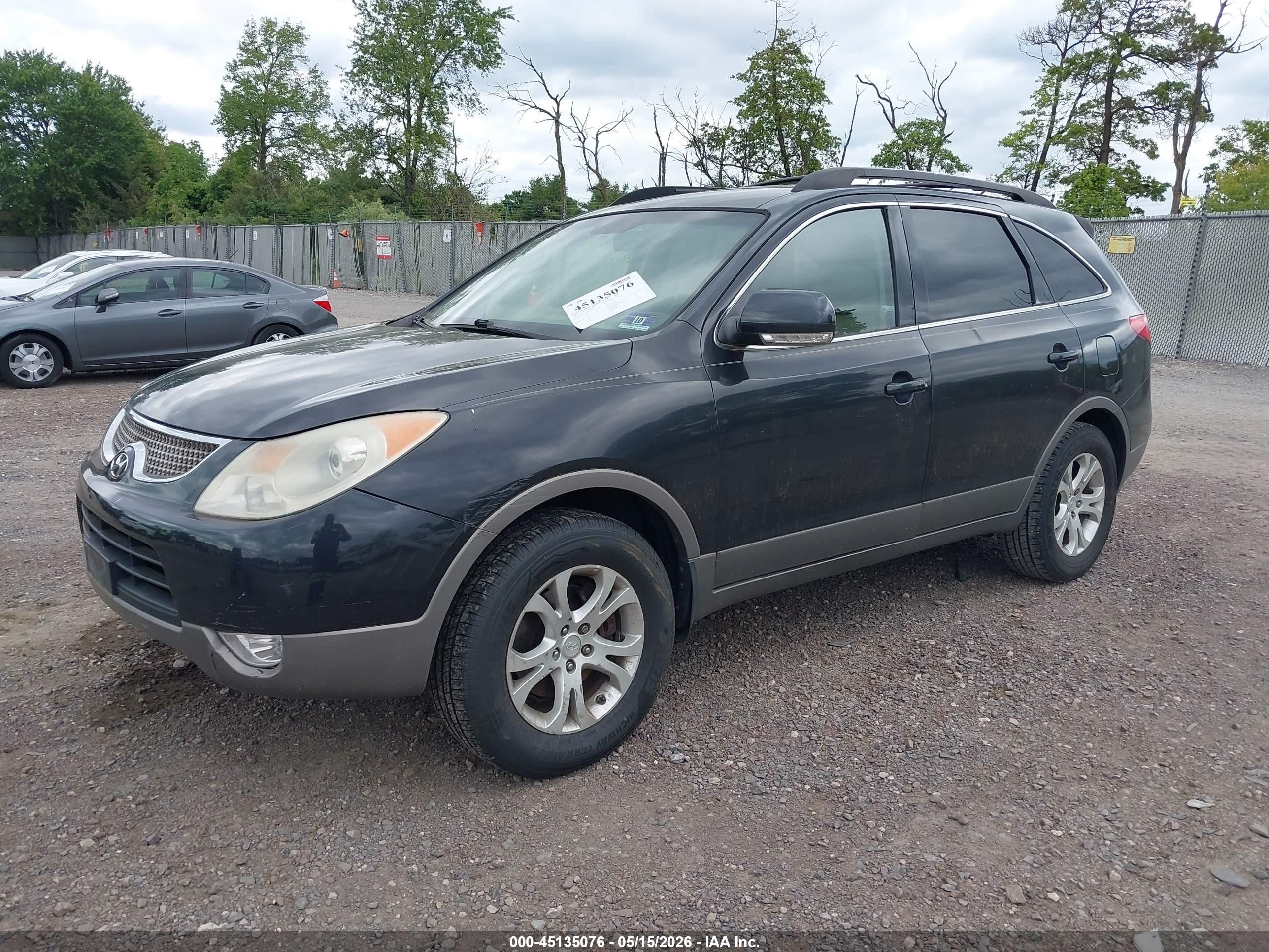 2009 Hyundai Veracruz Gls Dark Blue vin: KM8NU13C69U079603