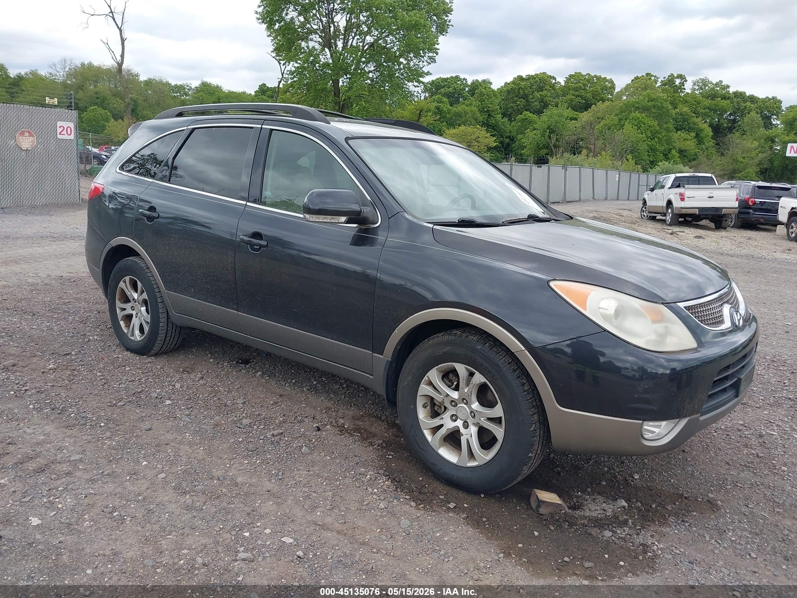 2009 Hyundai Veracruz Gls Dark Blue vin: KM8NU13C69U079603