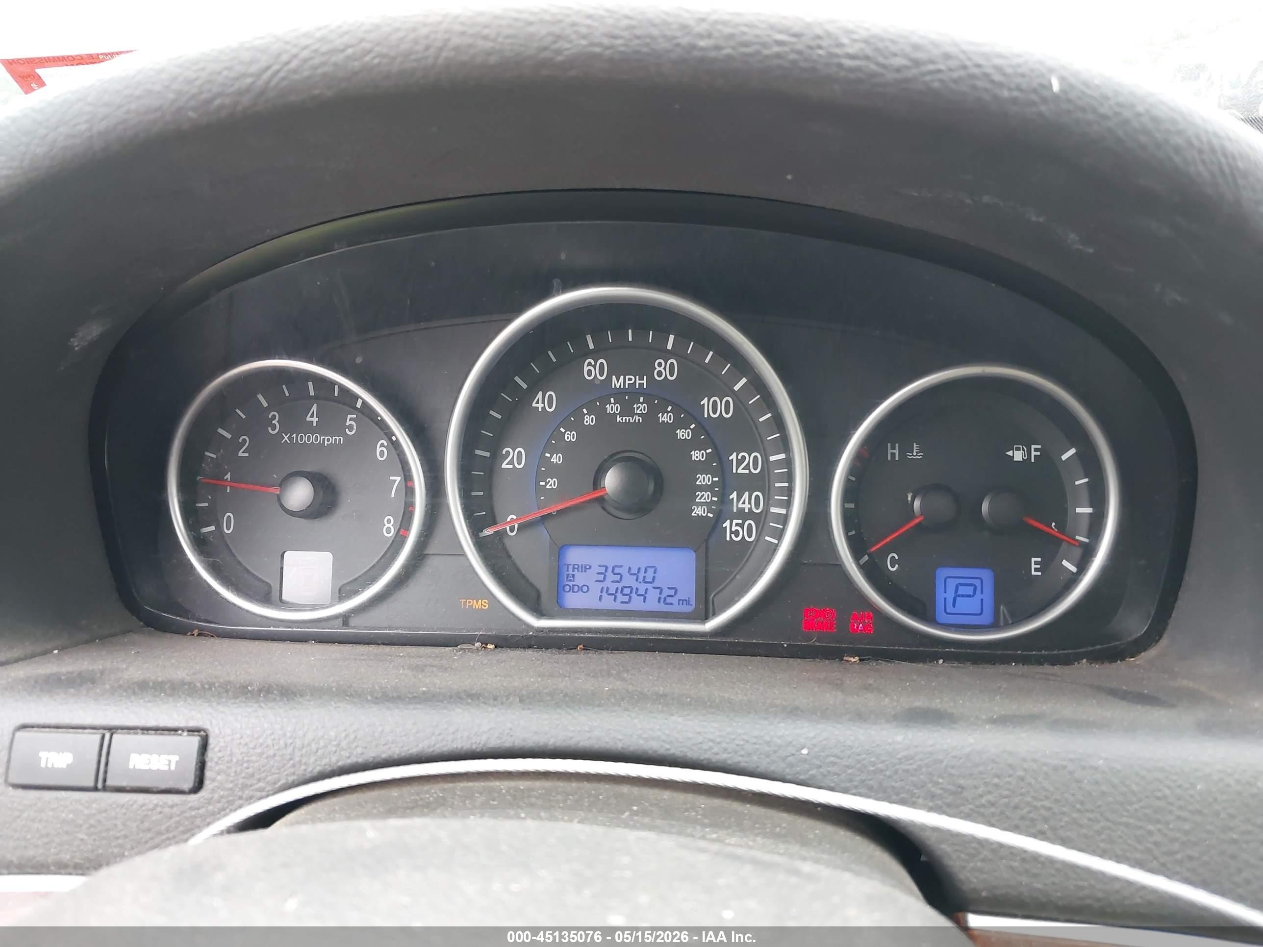 2009 Hyundai Veracruz Gls Dark Blue vin: KM8NU13C69U079603