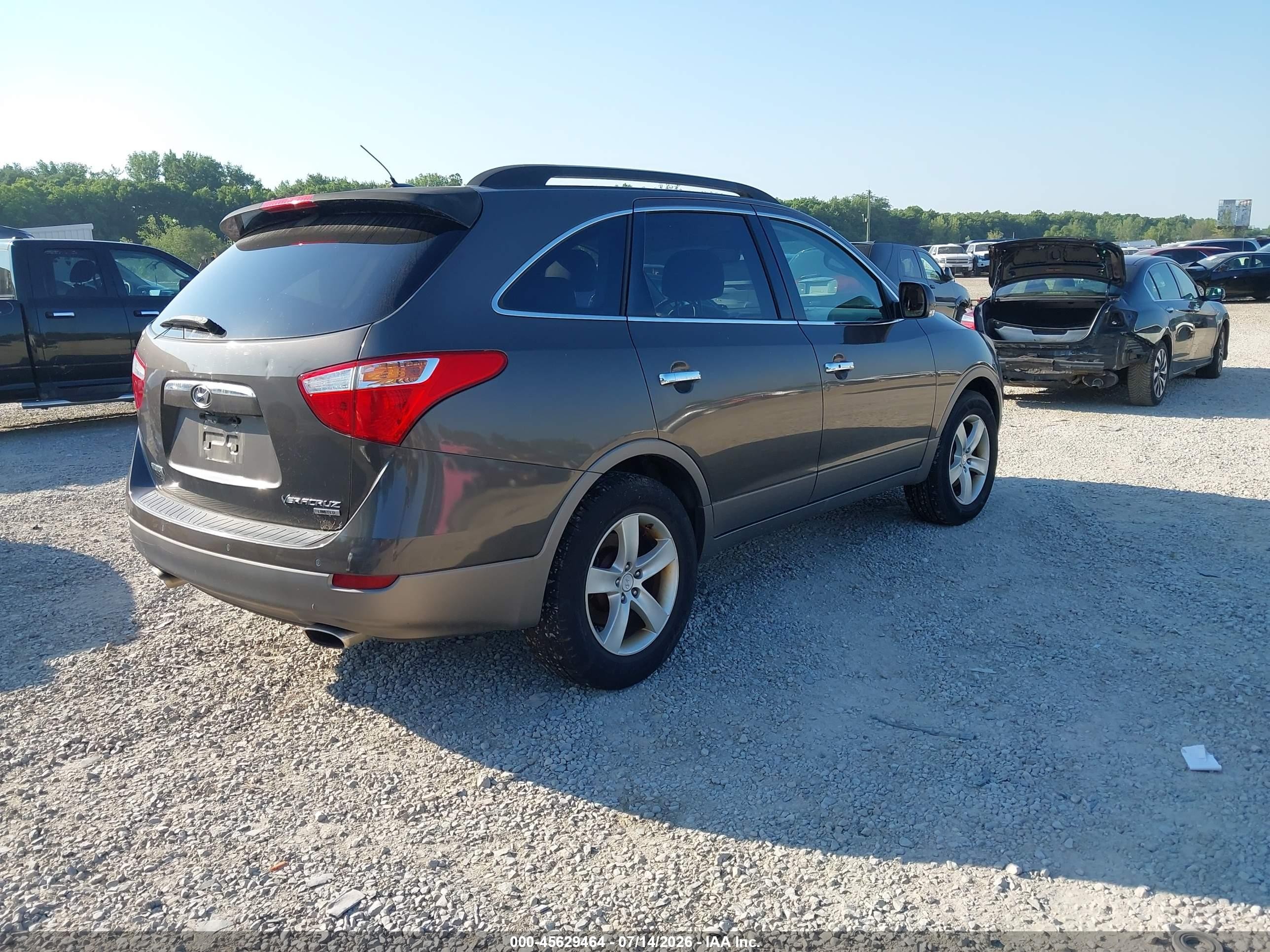 2008 Hyundai Veracruz Gls/limited/se Серый vin: KM8NU13C78U074828