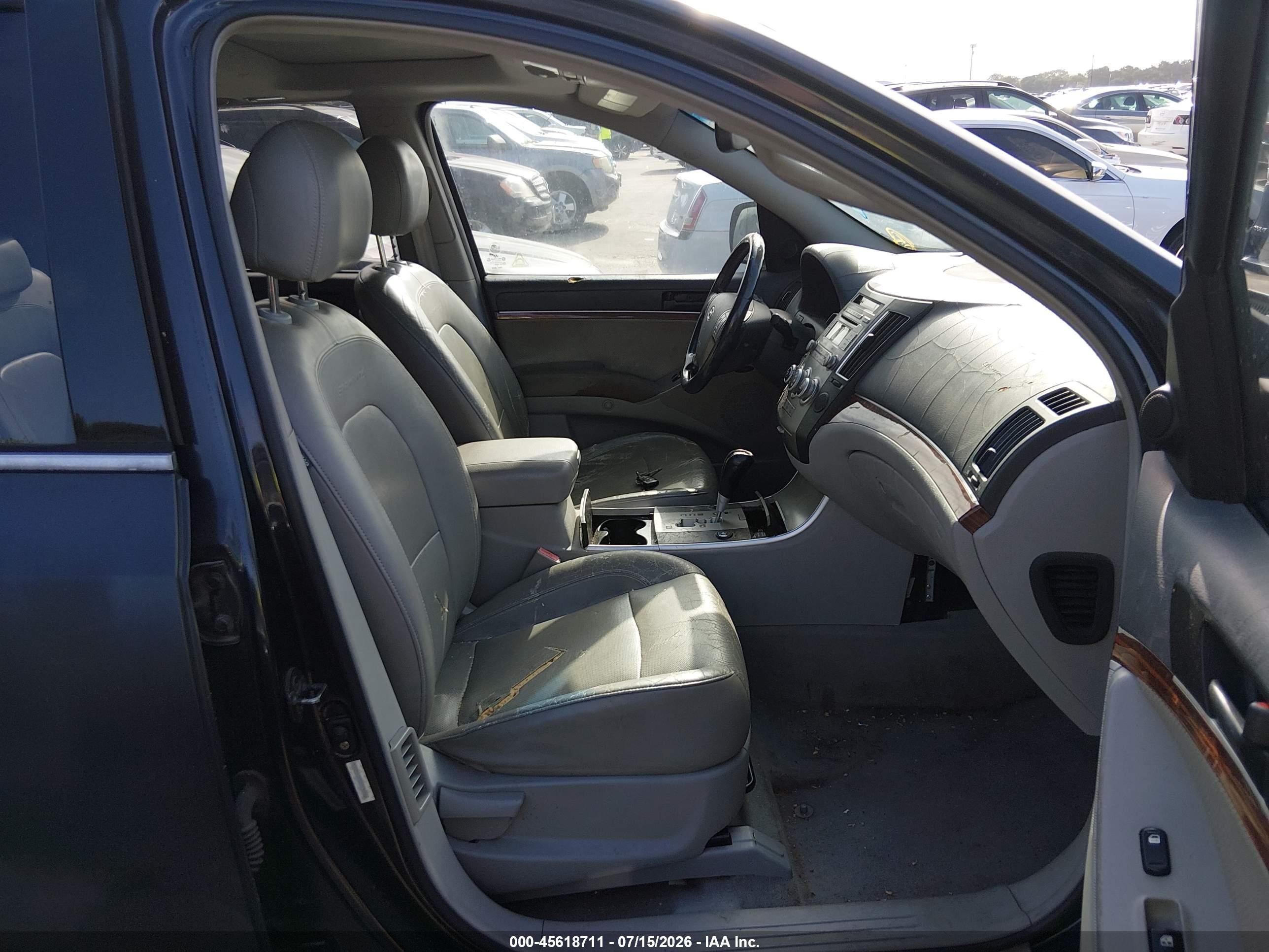 2007 Hyundai Veracruz Gls/limited/se Black vin: KM8NU13C87U007363