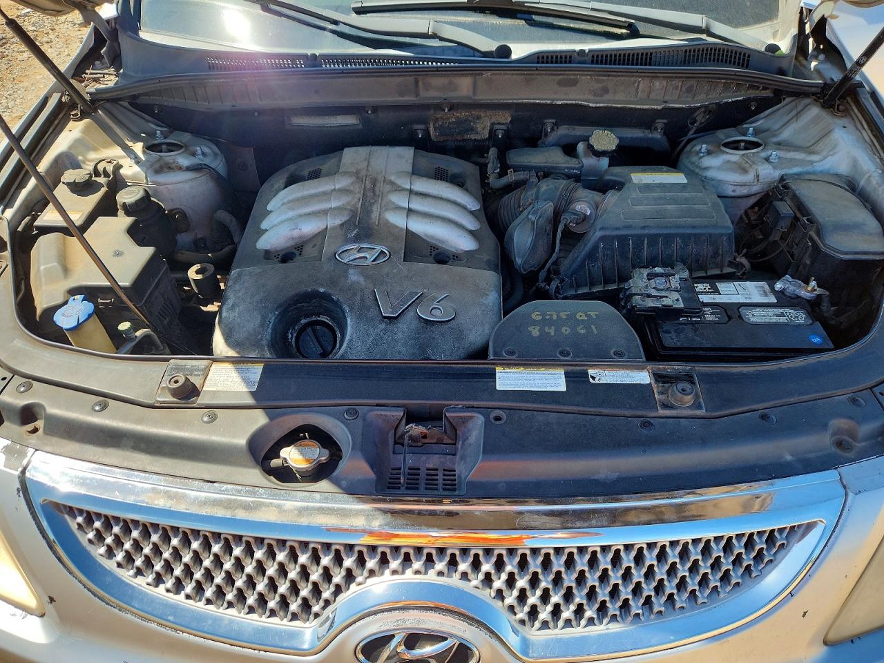 2007 Hyundai Veracruz Gls Silver vin: KM8NU13C97U013737