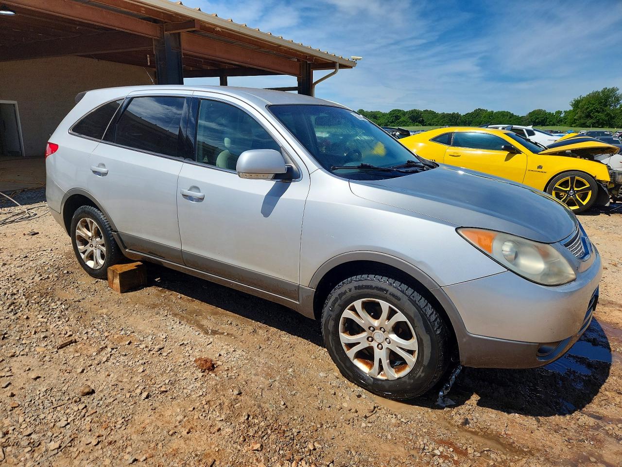 2007 Hyundai Veracruz Gls Silver vin: KM8NU13C97U013737