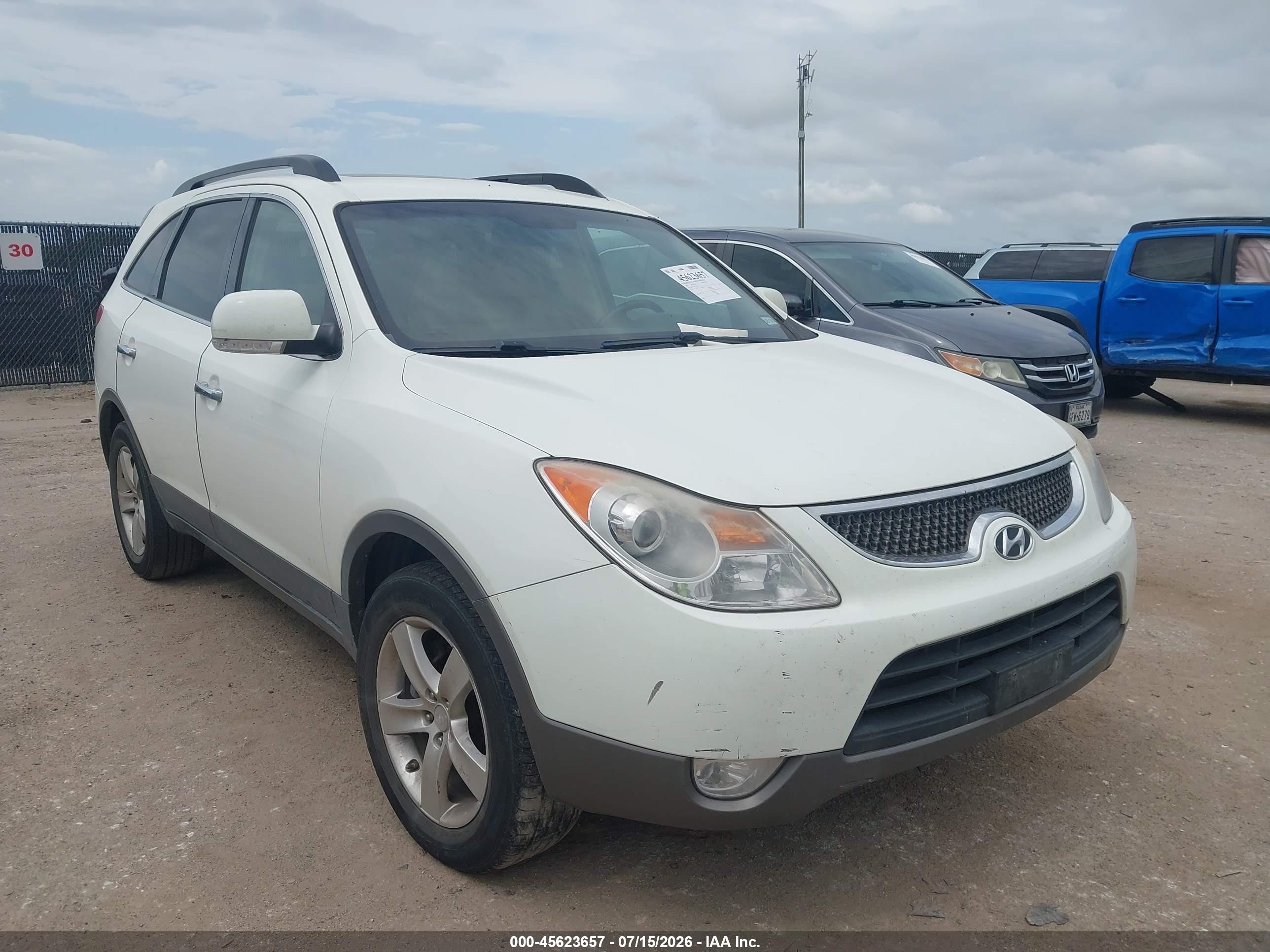 2007 Hyundai Veracruz Gls/limited/se Белый vin: KM8NU13C97U023734