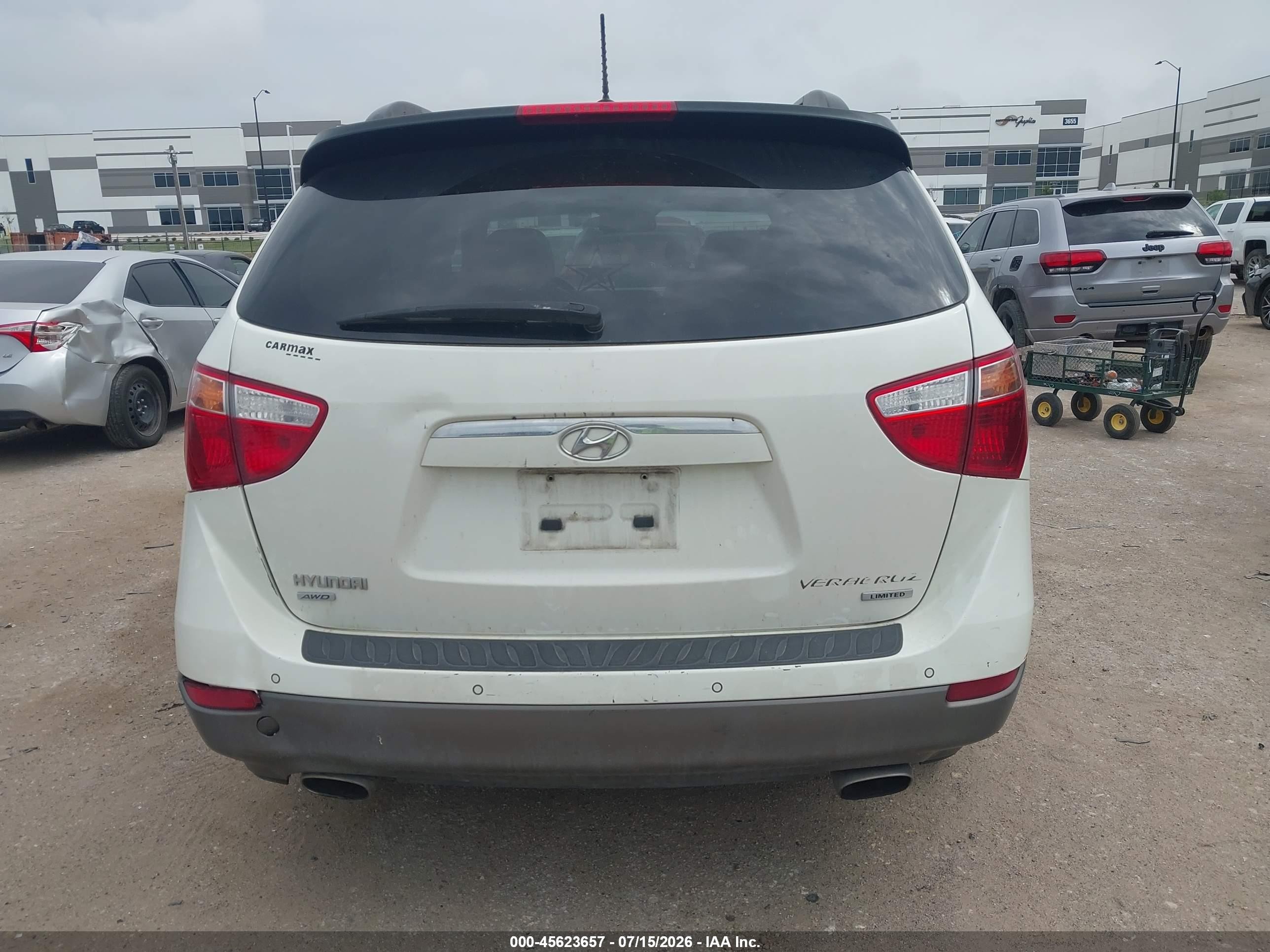 2007 Hyundai Veracruz Gls/limited/se White vin: KM8NU13C97U023734