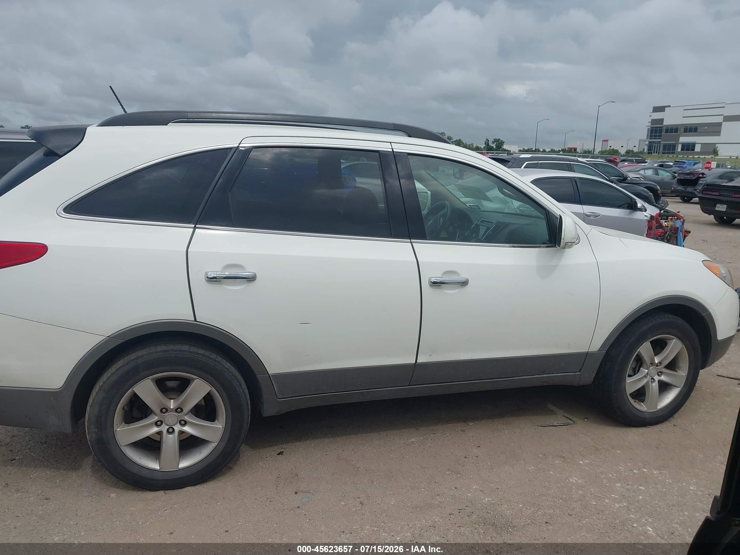 2007 Hyundai Veracruz Gls/limited/se White vin: KM8NU13C97U023734