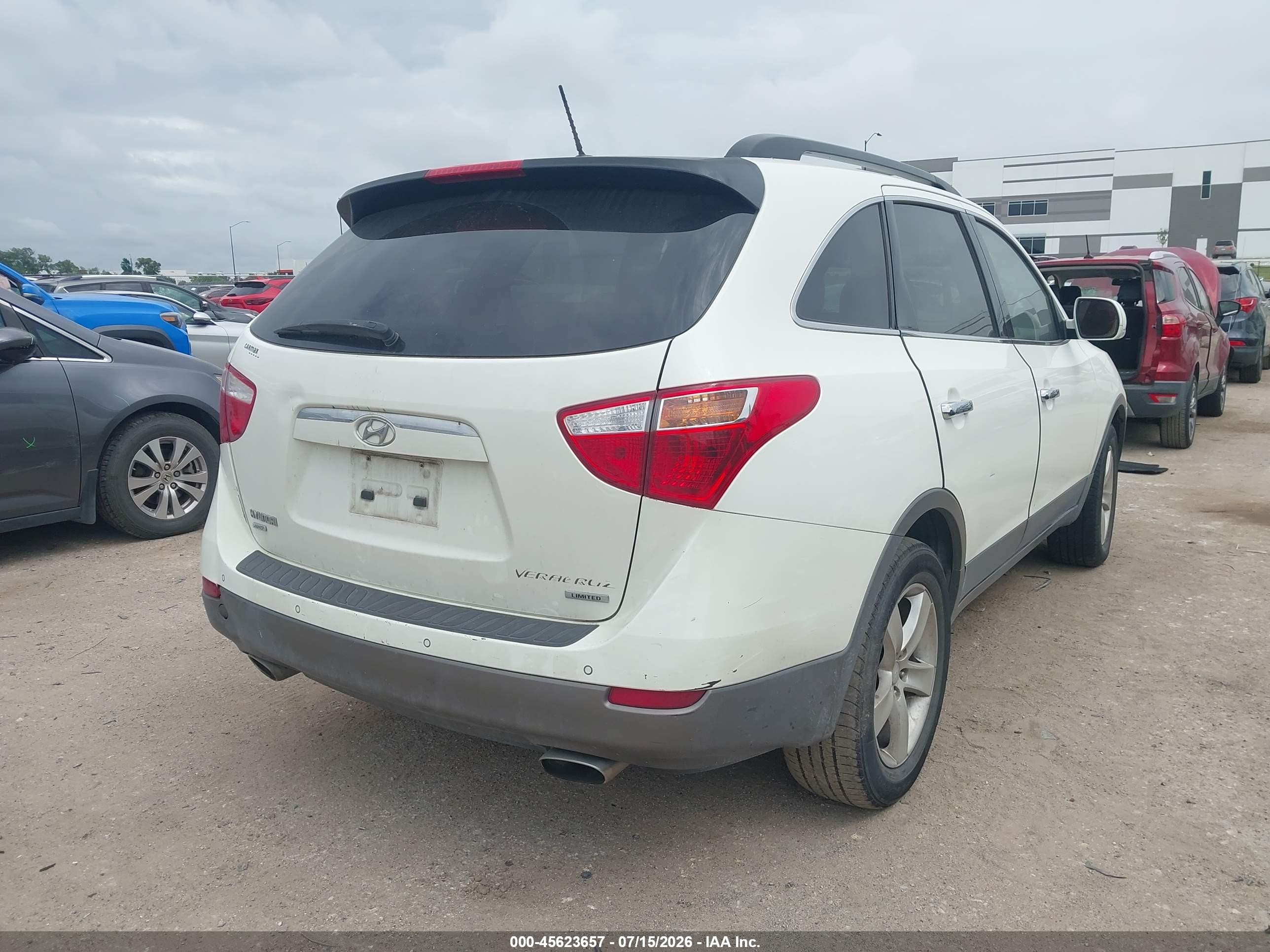 2007 Hyundai Veracruz Gls/limited/se White vin: KM8NU13C97U023734