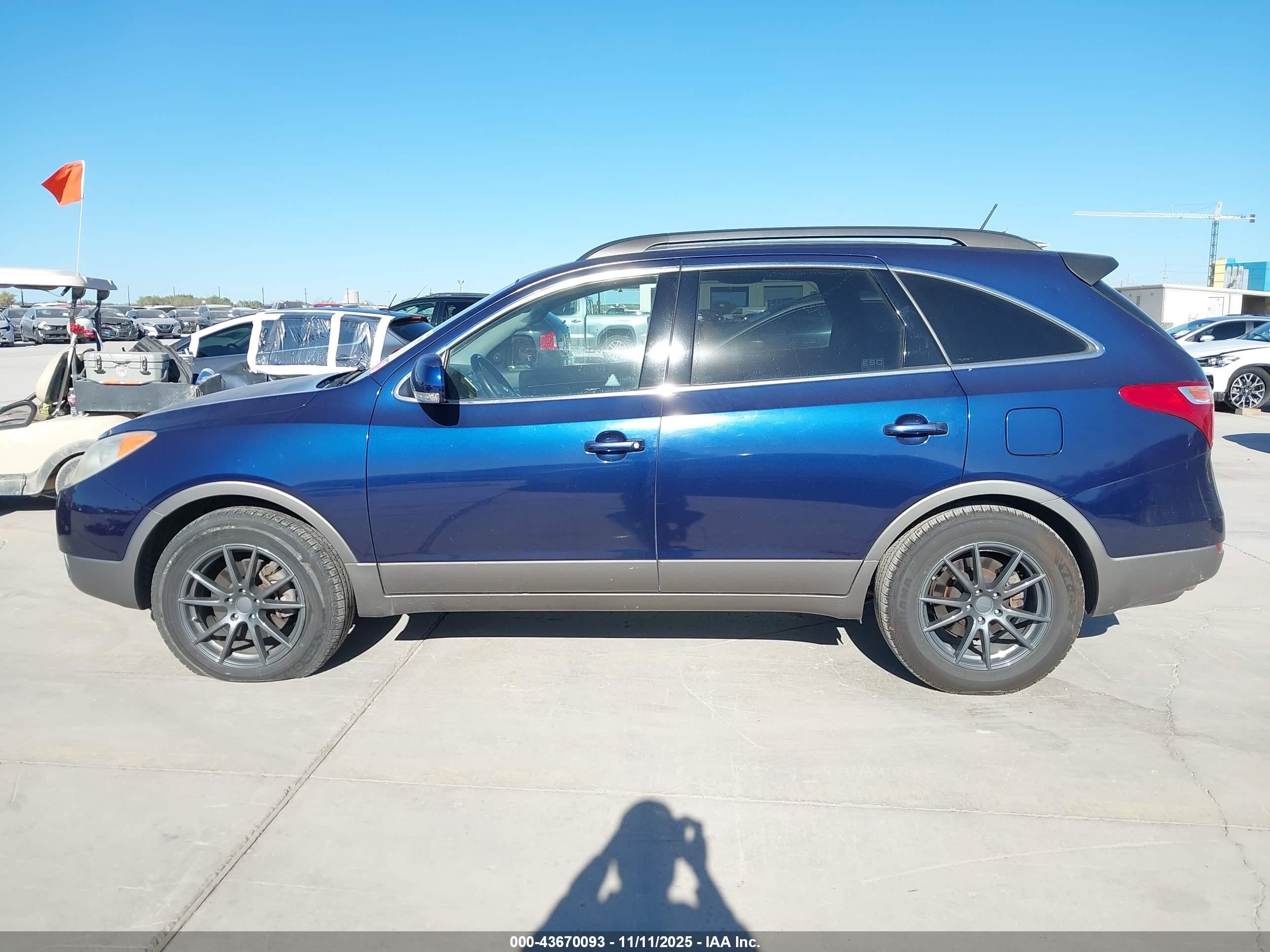 2007 Hyundai Veracruz Gls/limited/se Blue vin: KM8NU13C97U028108