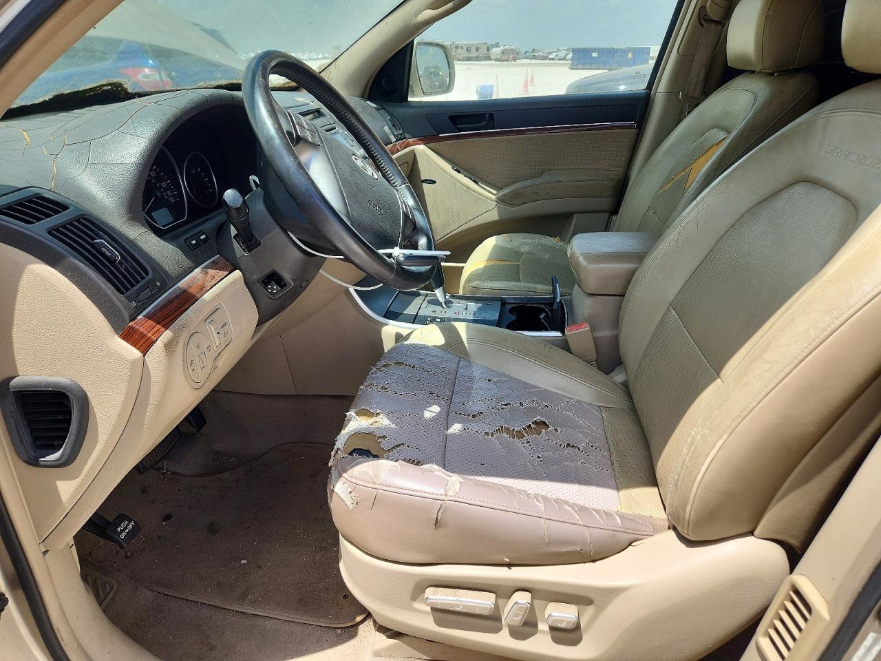 2008 Hyundai Veracruz Gls Beige vin: KM8NU13C98U032189