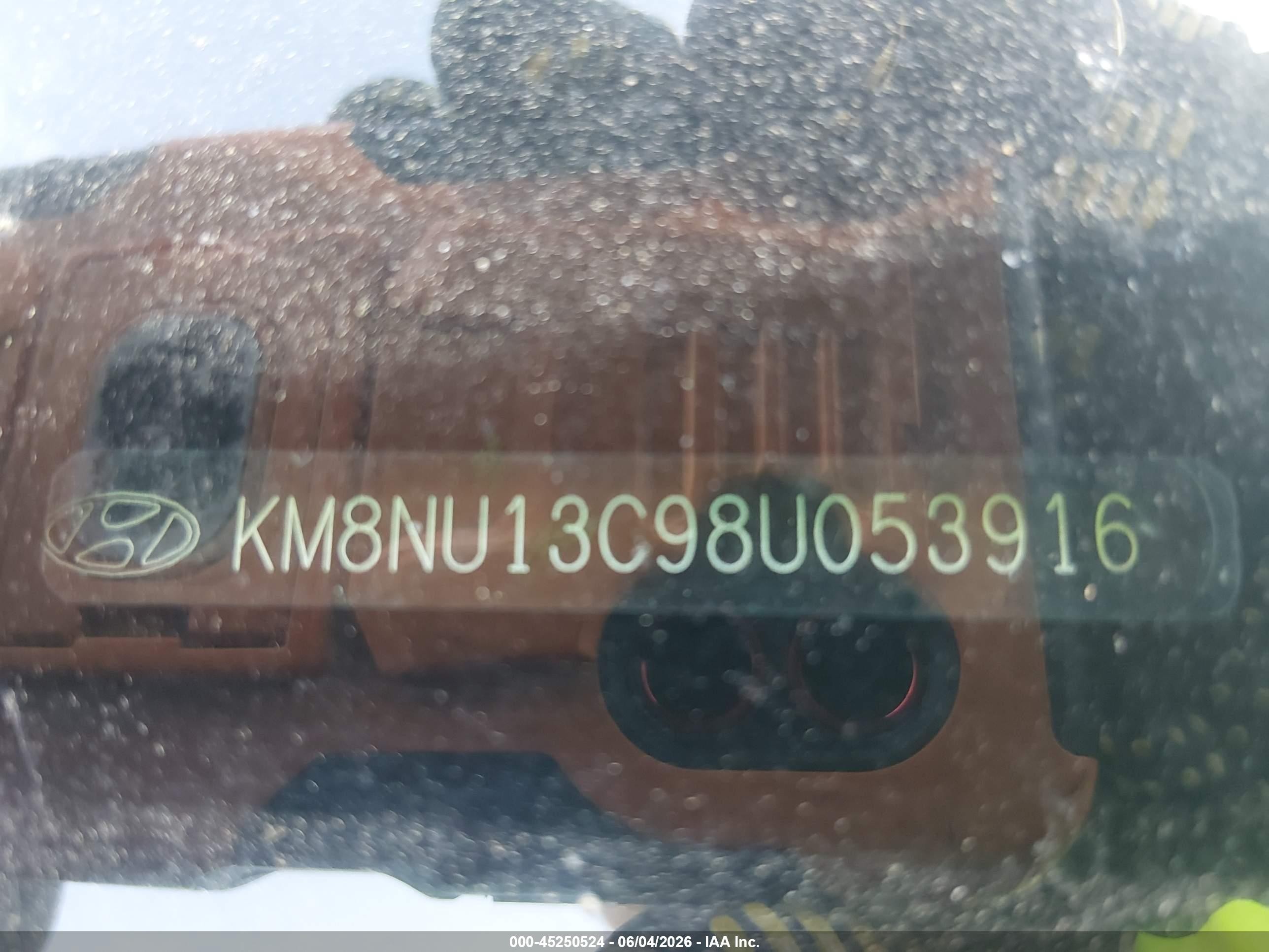 2008 Hyundai Veracruz Gls/limited/se Черный vin: KM8NU13C98U053916