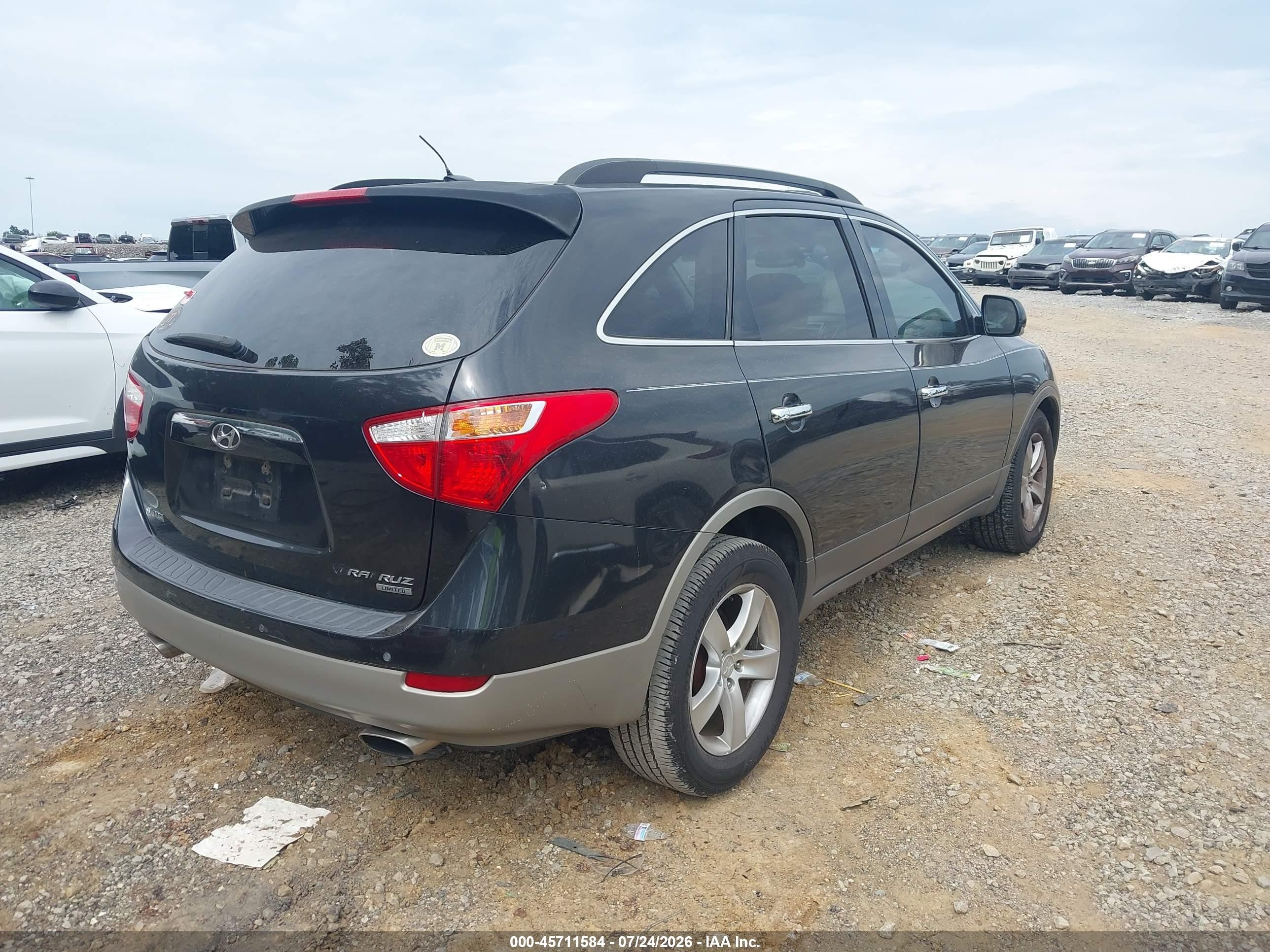 2008 Hyundai Veracruz Gls/limited/se Blue vin: KM8NU13C98U054287