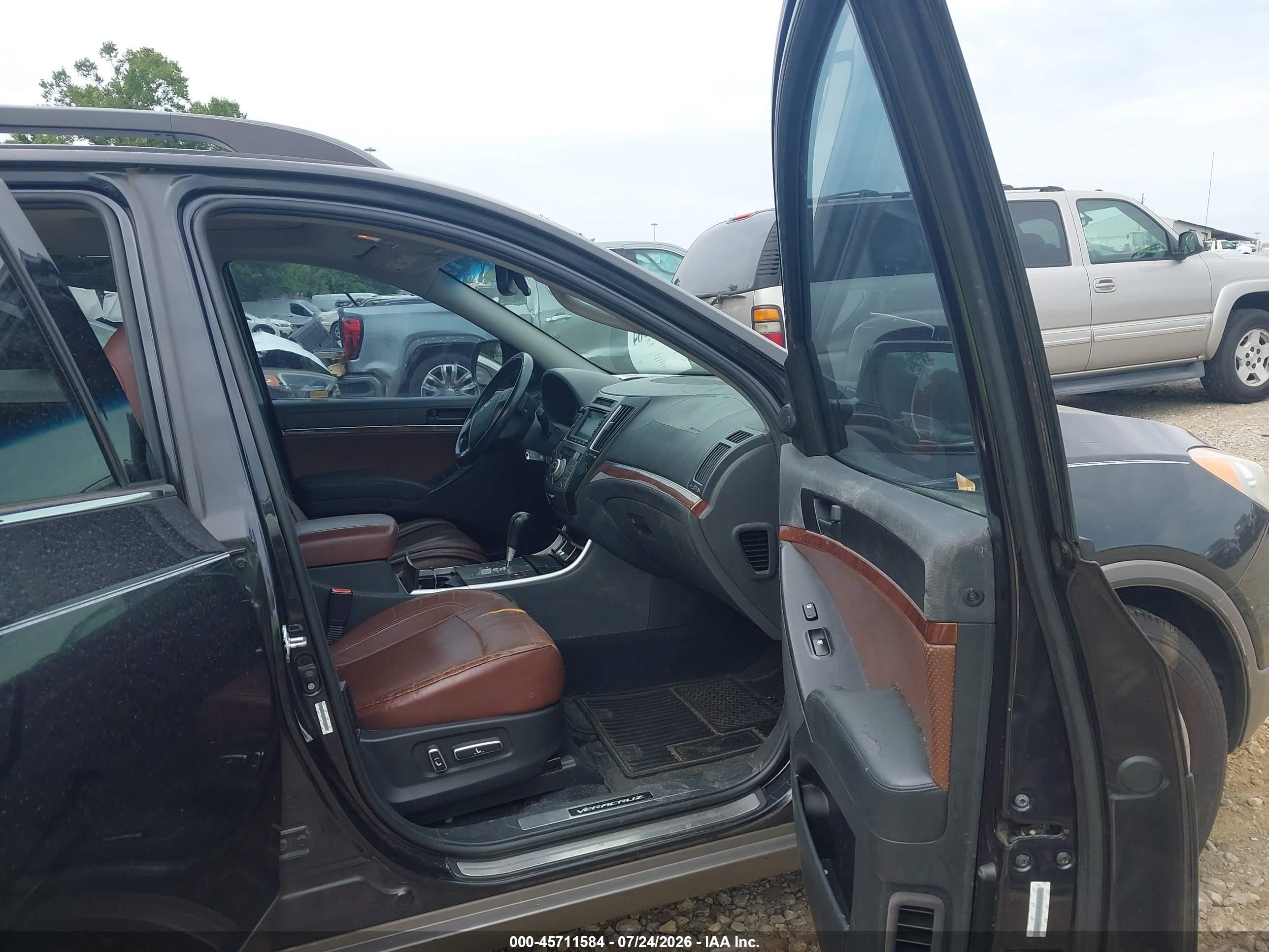 2008 Hyundai Veracruz Gls/limited/se Blue vin: KM8NU13C98U054287