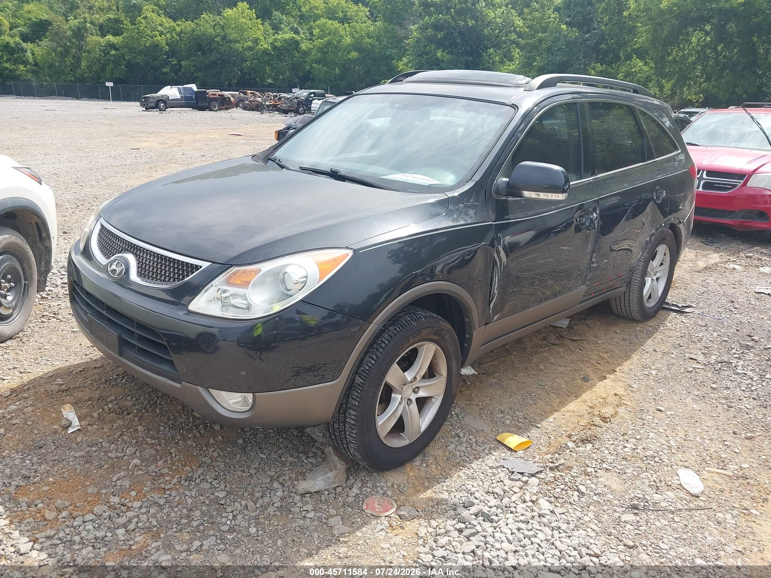 2008 Hyundai Veracruz Gls/limited/se Blue vin: KM8NU13C98U054287