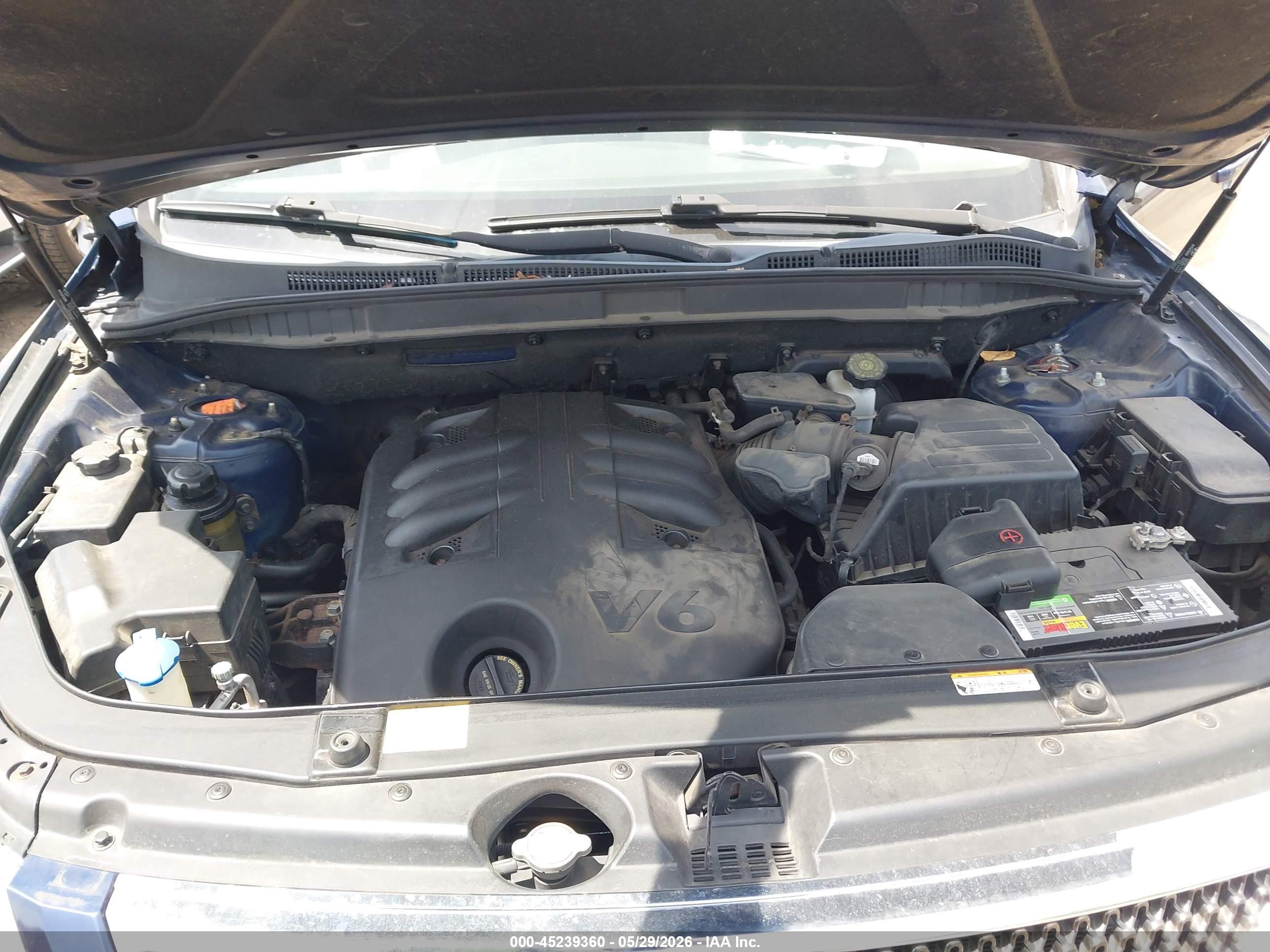 2008 Hyundai Veracruz Gls/se/limited Blue vin: KM8NU13C98U061532
