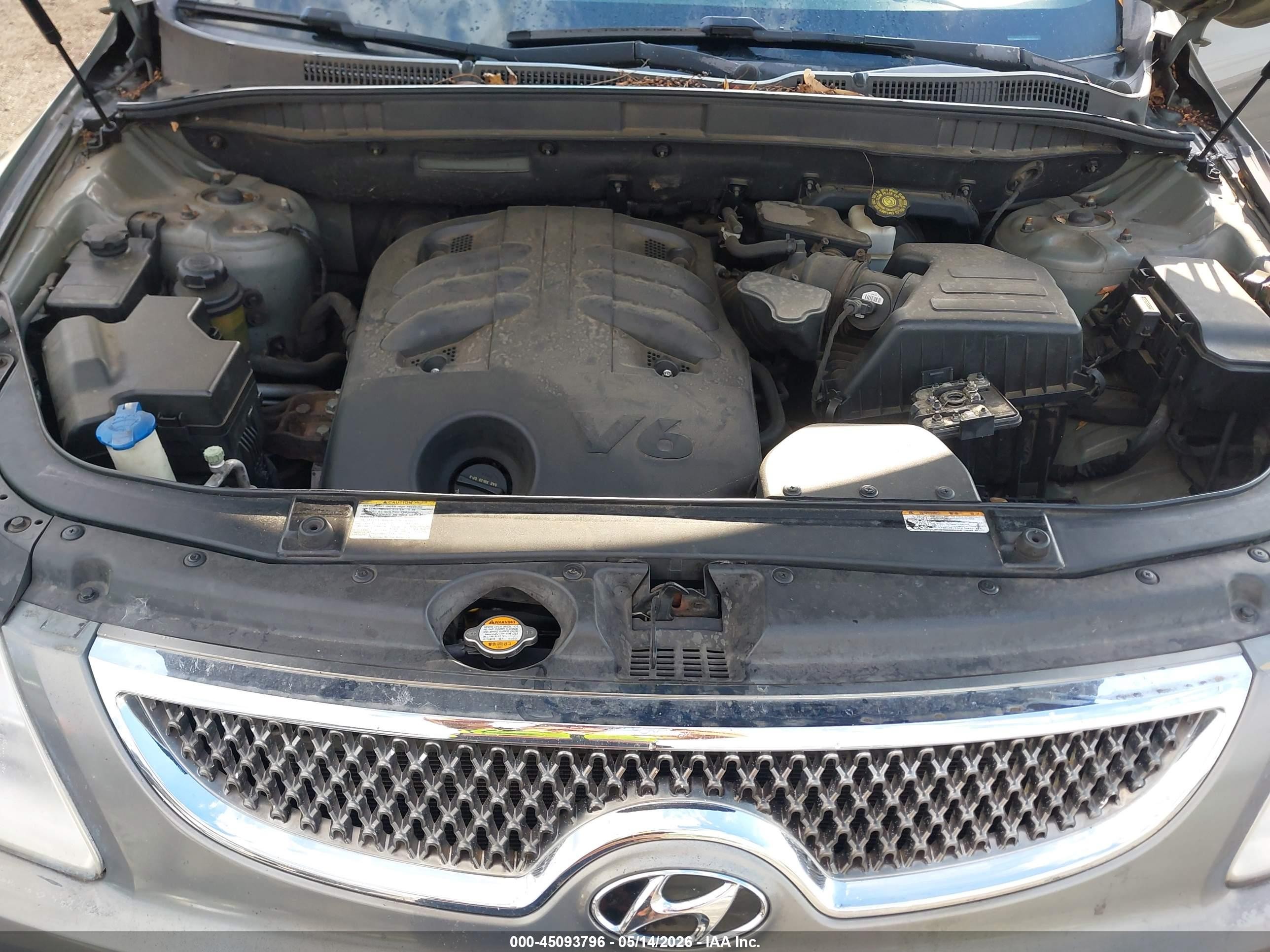2008 Hyundai Veracruz Gls/limited/se Gray vin: KM8NU13C98U065242
