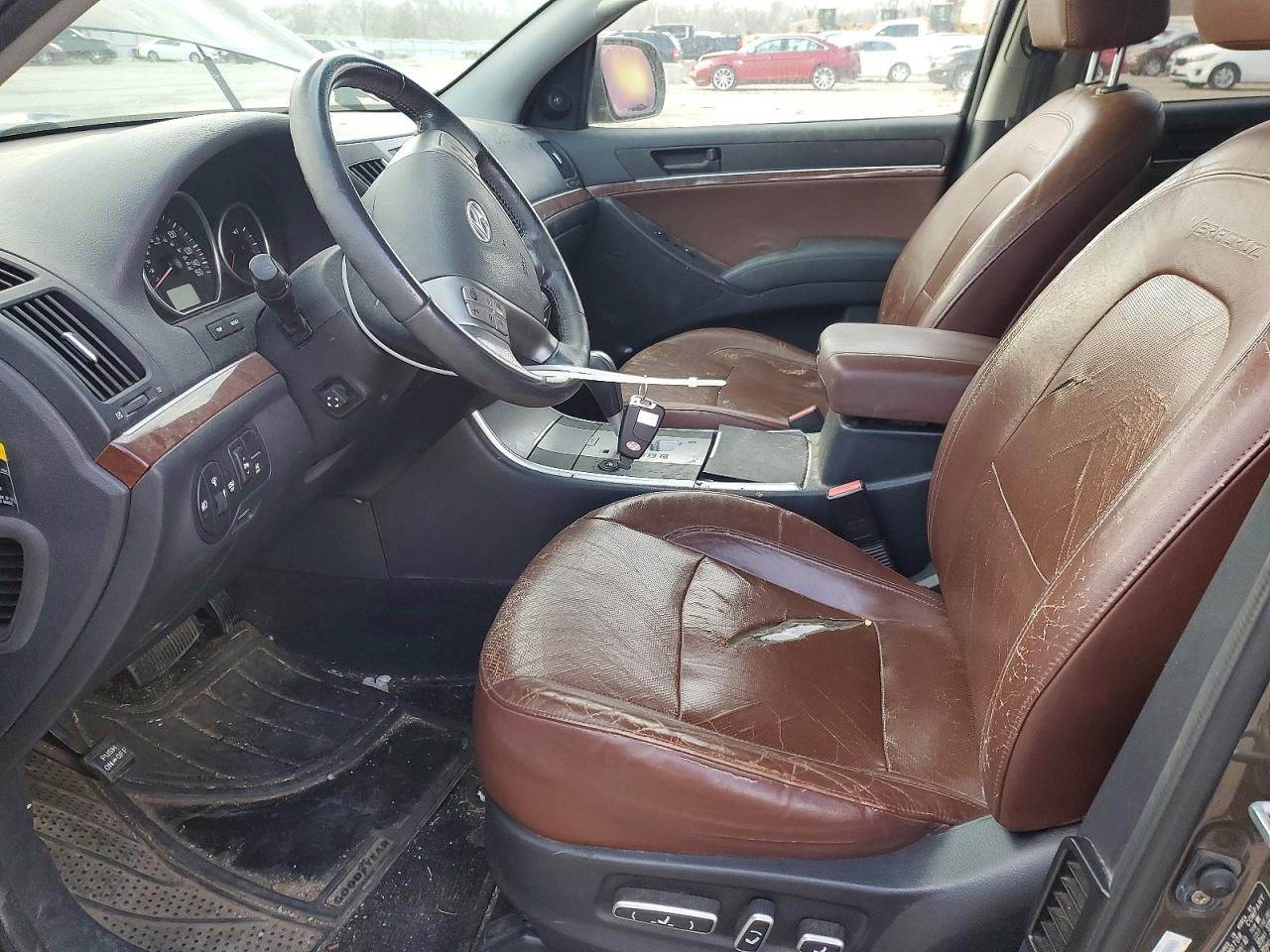2008 Hyundai Veracruz Gls Brown vin: KM8NU13C98U069243