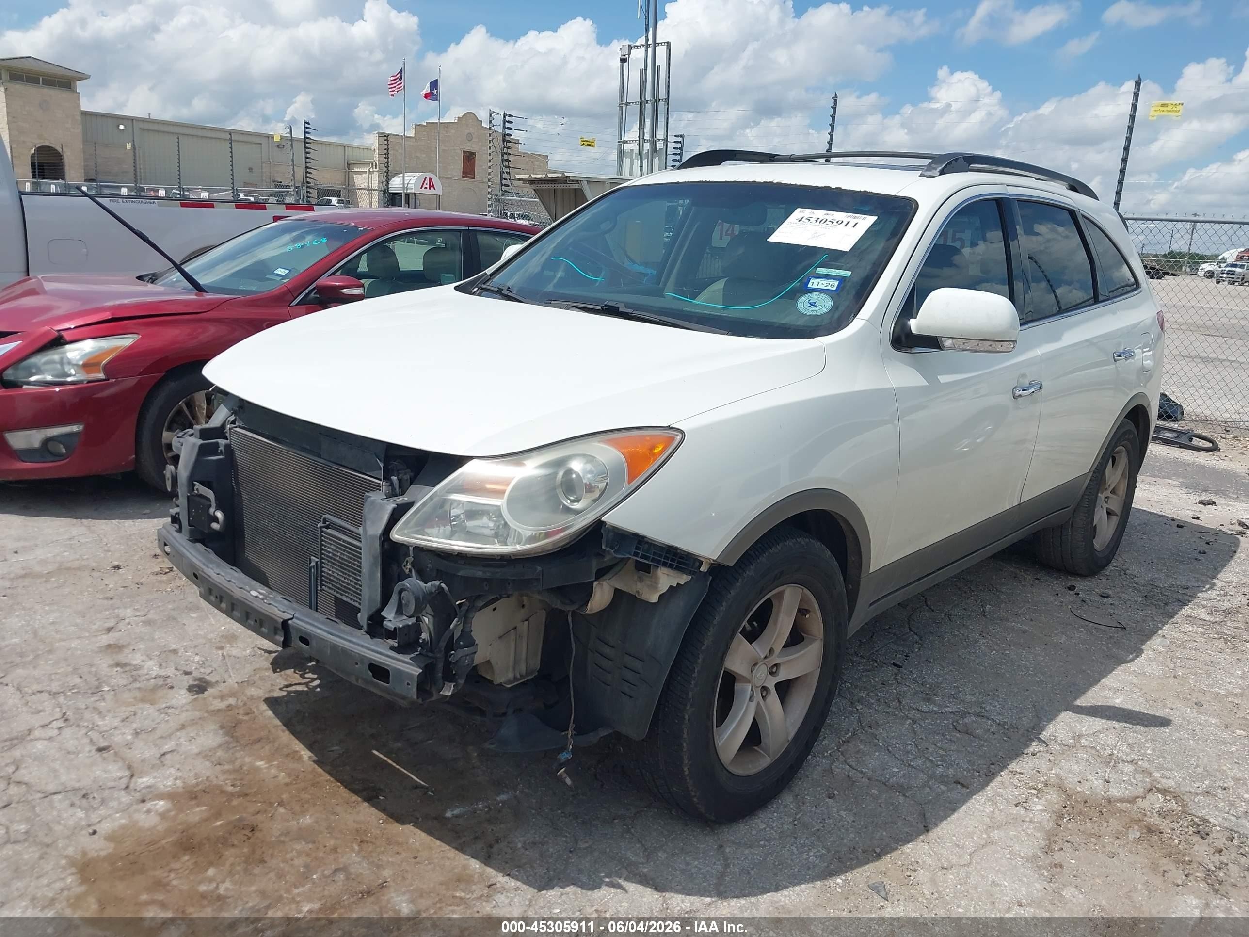 2008 Hyundai Veracruz Gls/limited/se White vin: KM8NU13CX8U033996