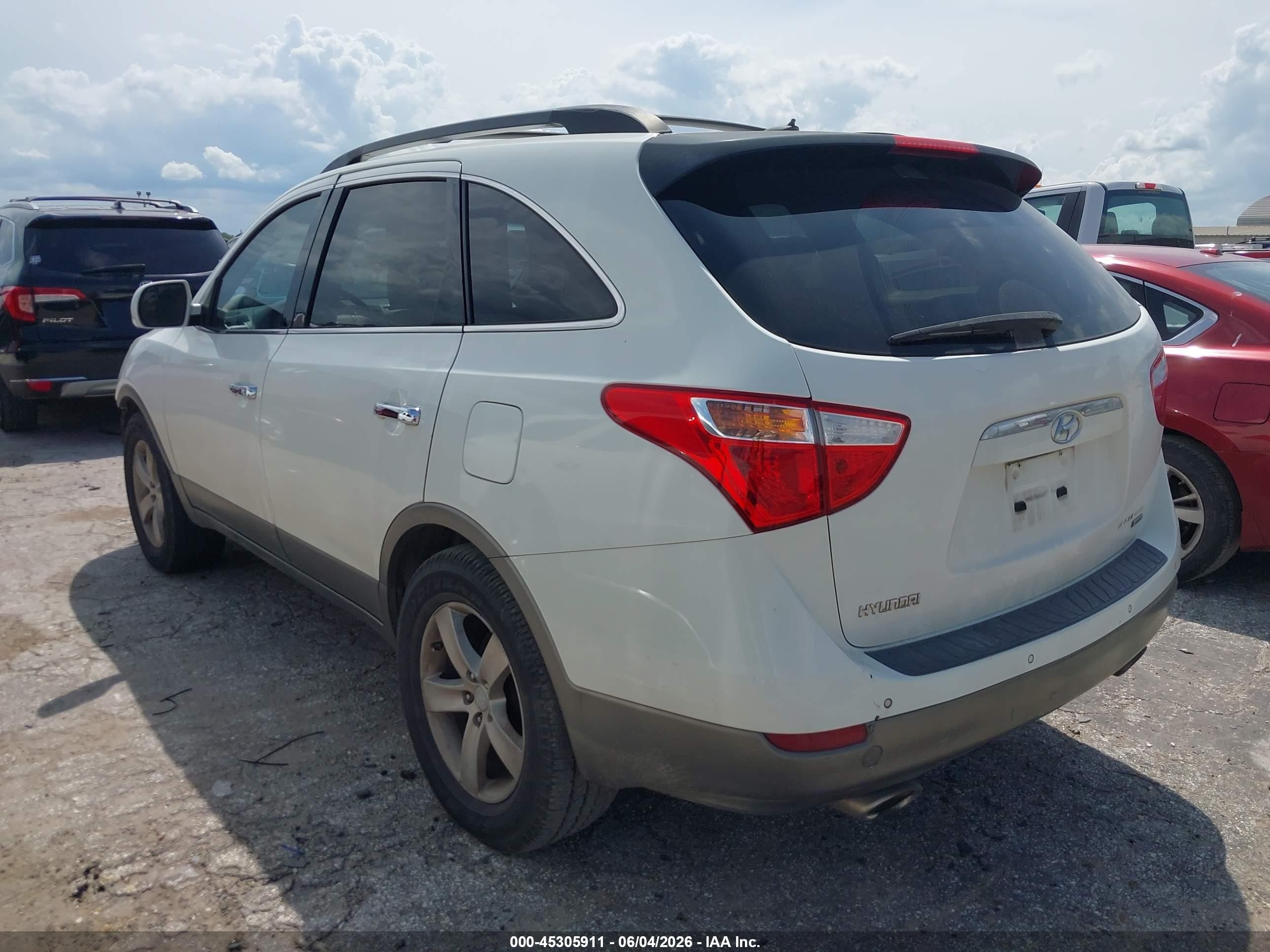 2008 Hyundai Veracruz Gls/limited/se White vin: KM8NU13CX8U033996