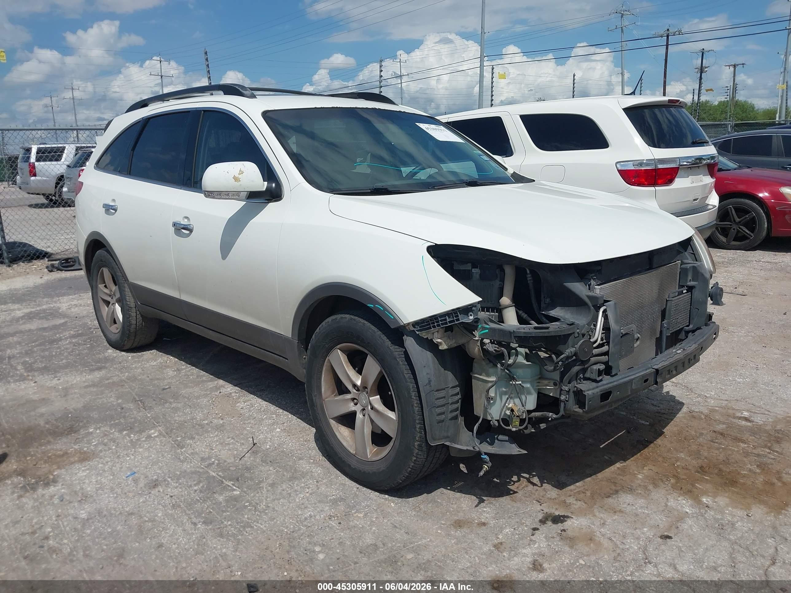 2008 Hyundai Veracruz Gls/limited/se White vin: KM8NU13CX8U033996