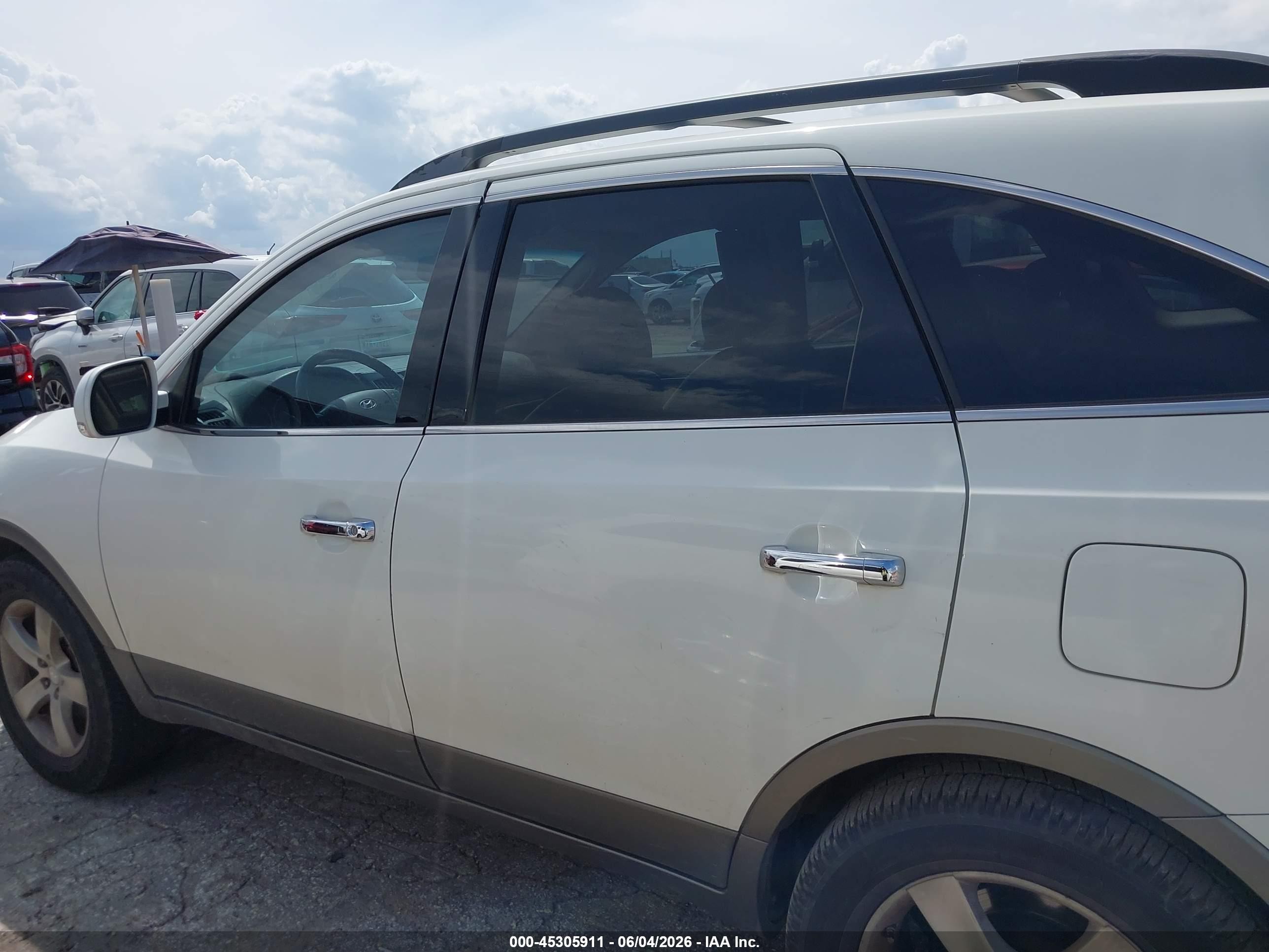 2008 Hyundai Veracruz Gls/limited/se White vin: KM8NU13CX8U033996