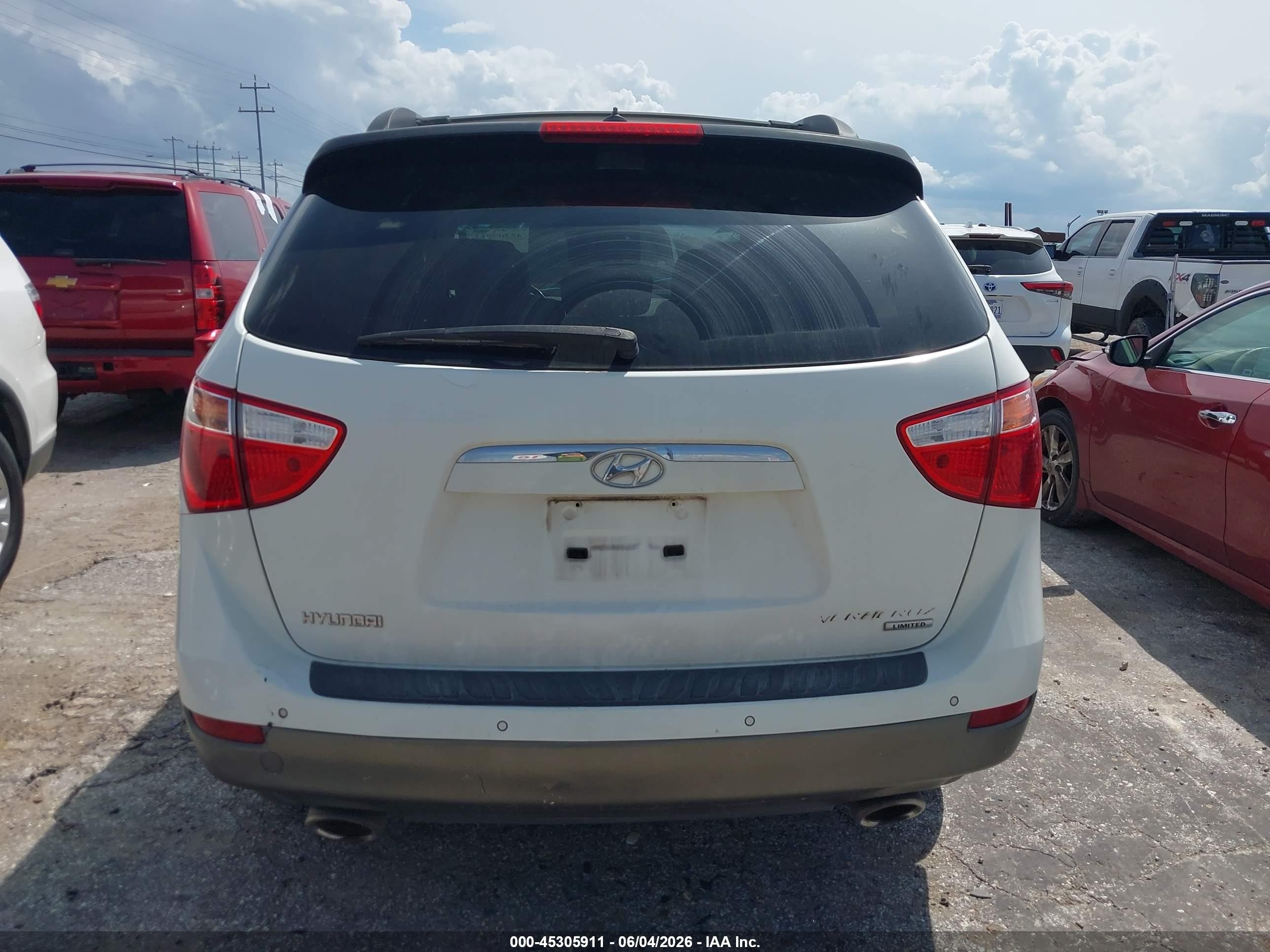 2008 Hyundai Veracruz Gls/limited/se White vin: KM8NU13CX8U033996