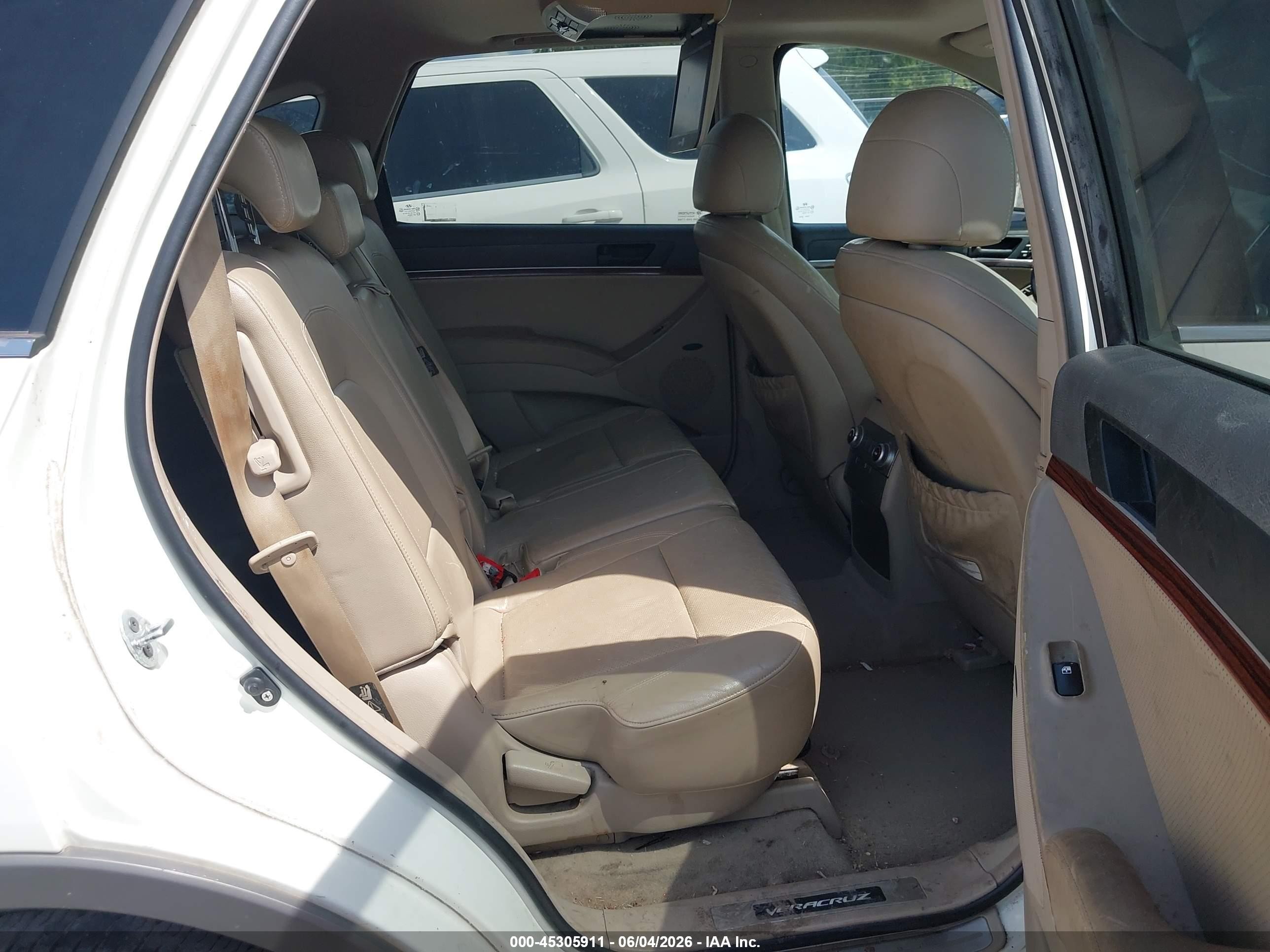 2008 Hyundai Veracruz Gls/limited/se White vin: KM8NU13CX8U033996