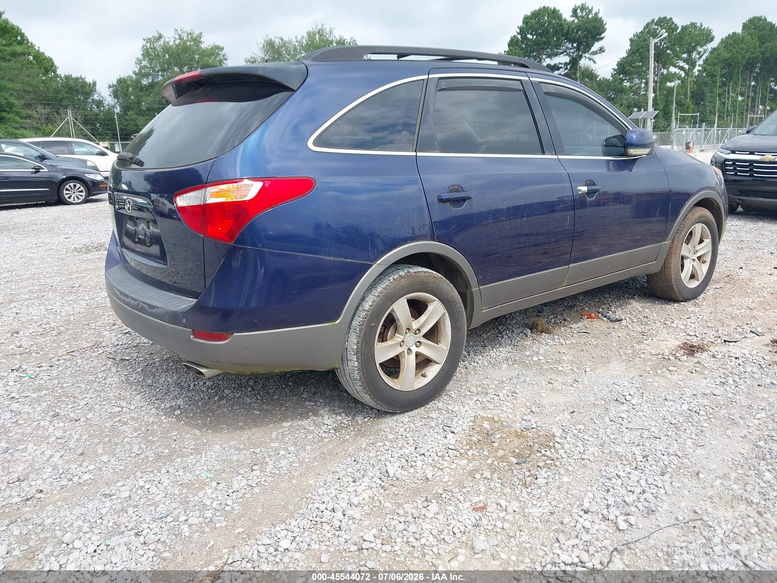2008 Hyundai Veracruz Gls/limited/se Blue vin: KM8NU13CX8U035375
