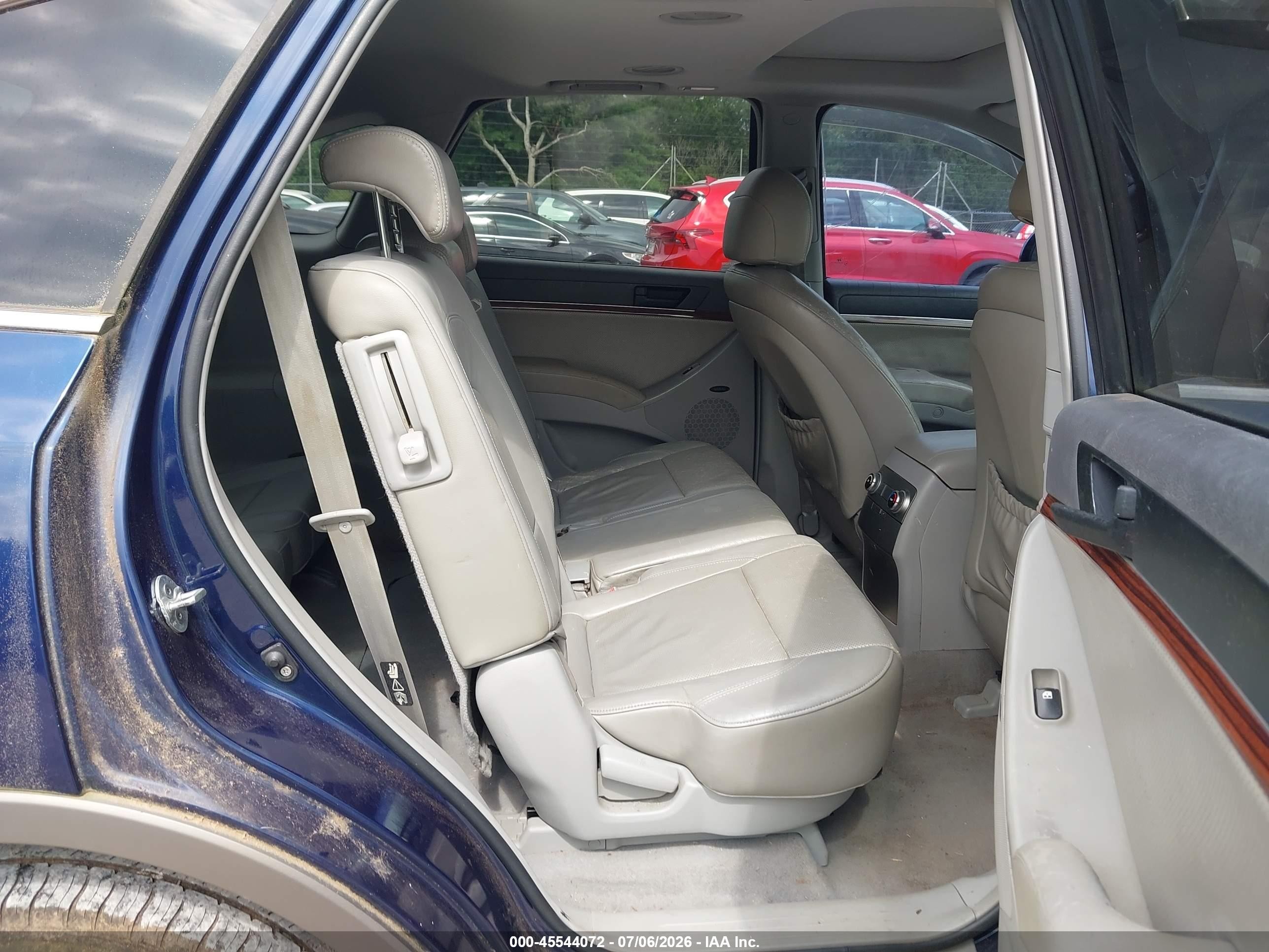 2008 Hyundai Veracruz Gls/limited/se Blue vin: KM8NU13CX8U035375