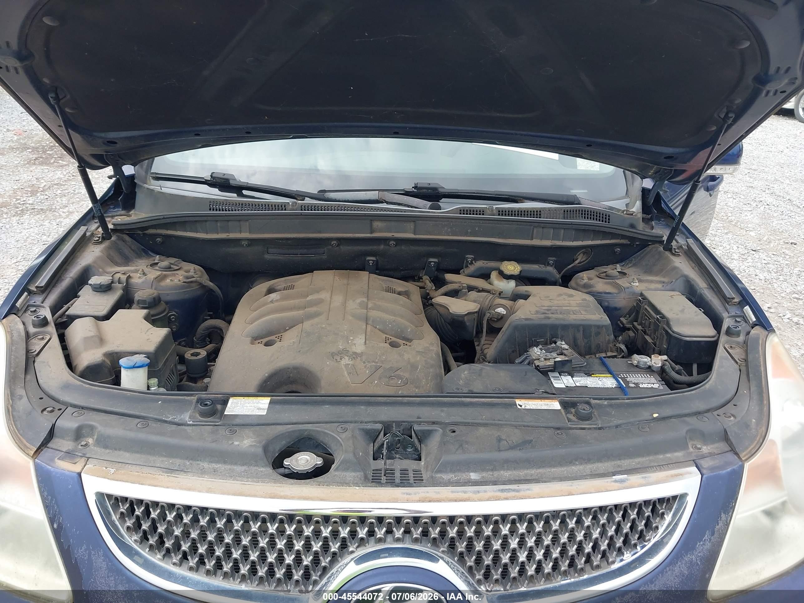 2008 Hyundai Veracruz Gls/limited/se Blue vin: KM8NU13CX8U035375