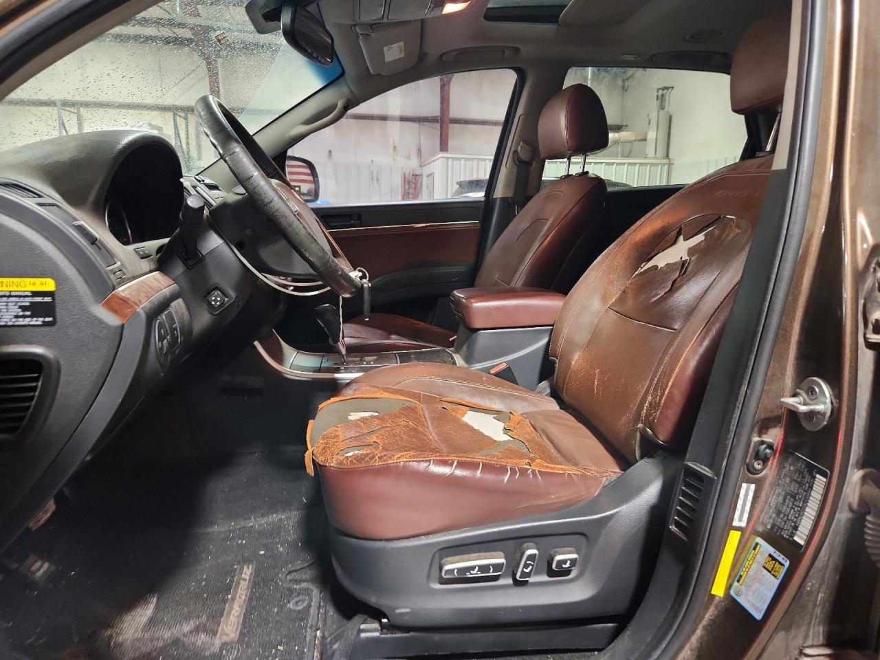 2010 Hyundai Veracruz Limited Brown vin: KM8NU4CC0AU134844