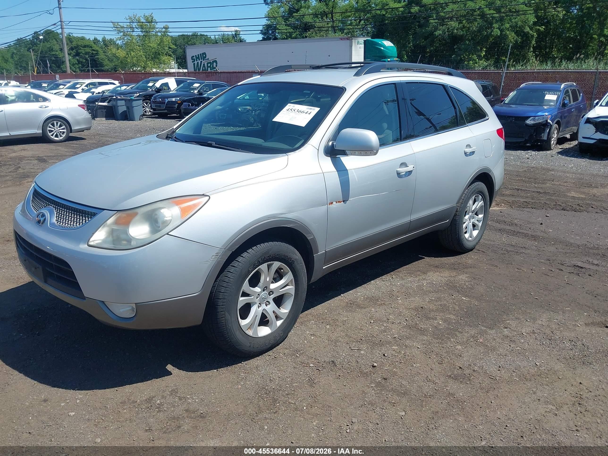 2011 Hyundai Veracruz Gls Silver vin: KM8NU4CC0BU143335