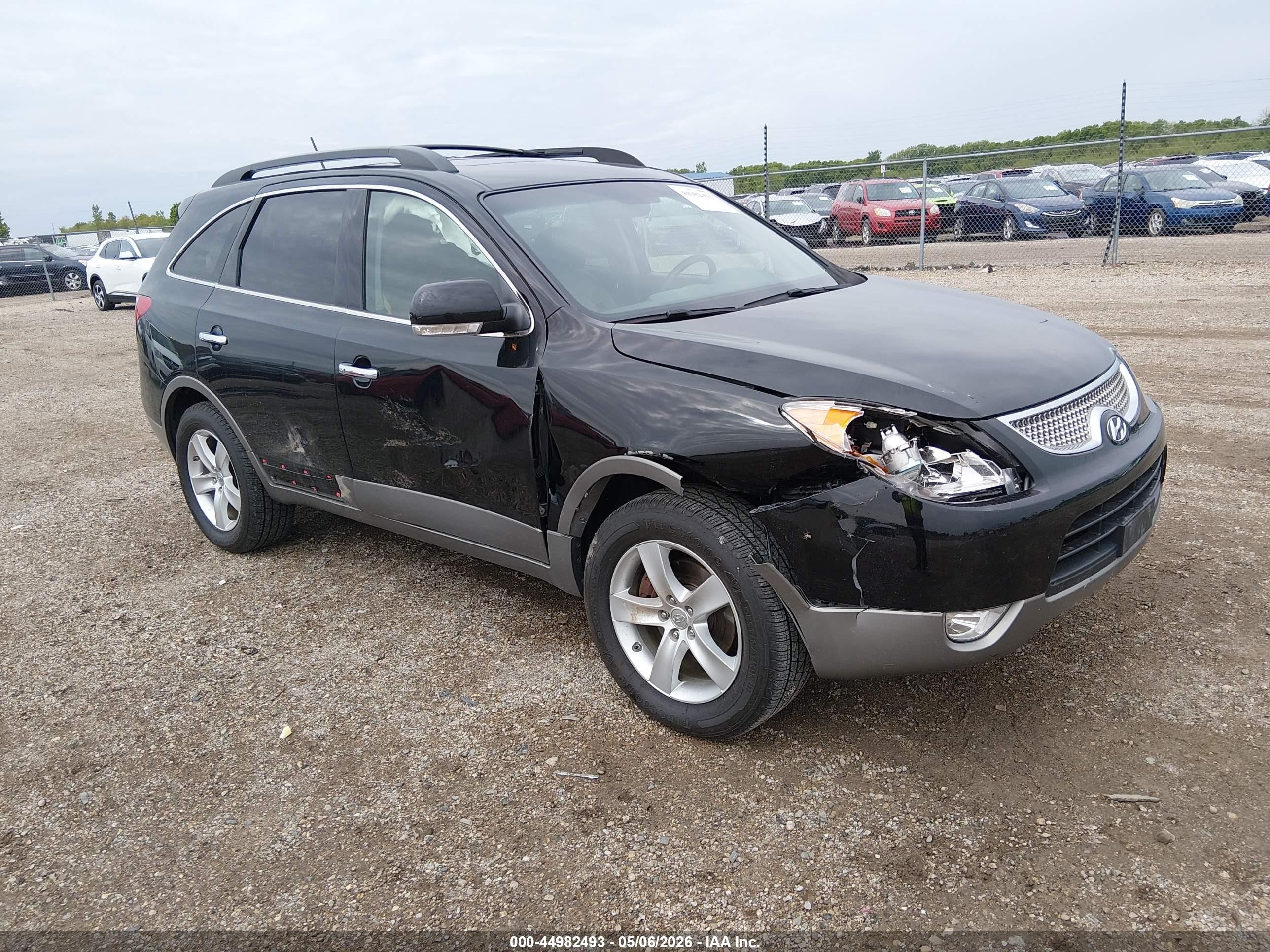 2011 Hyundai Veracruz Limited Black vin: KM8NU4CC0BU163780