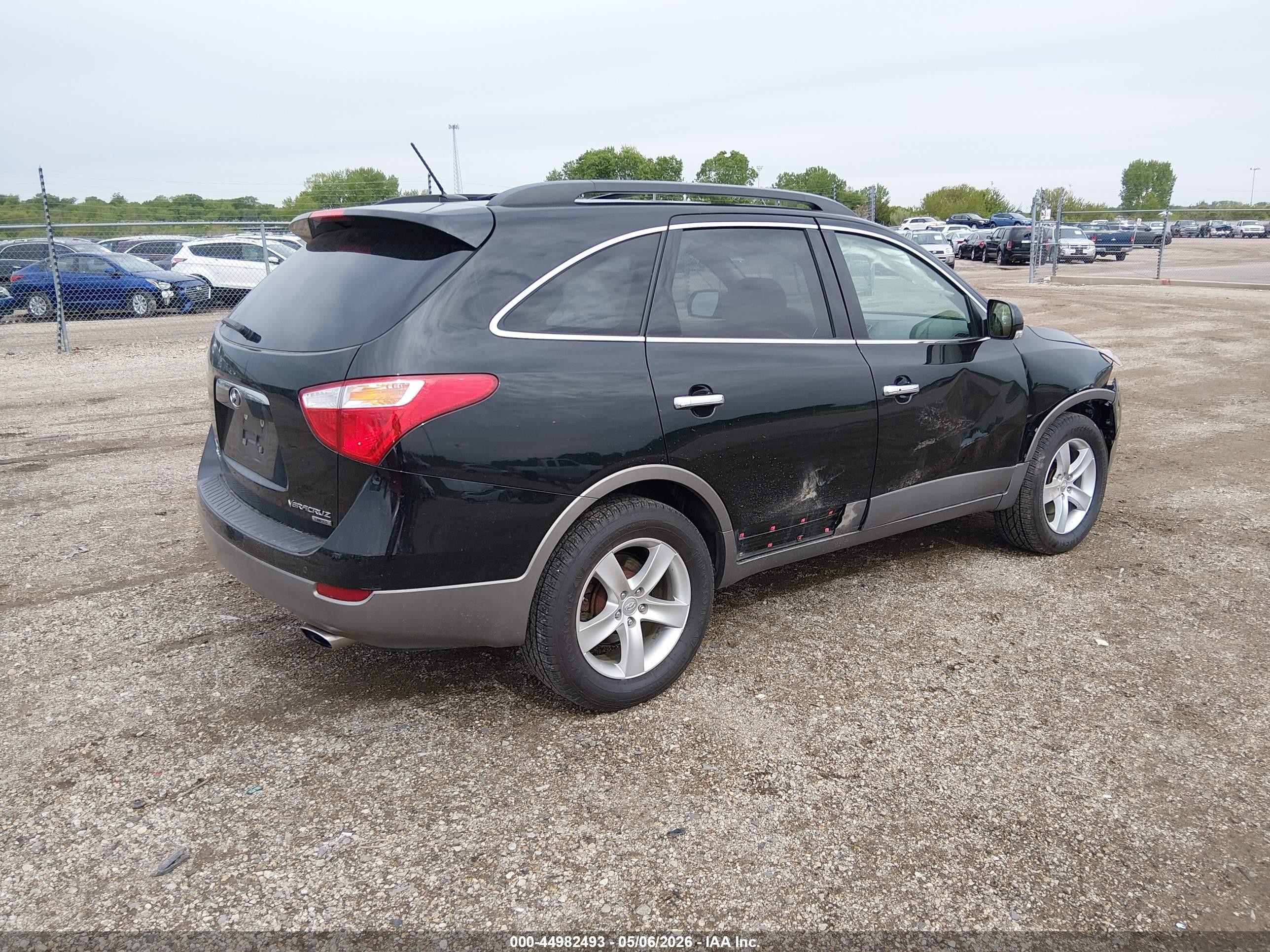 2011 Hyundai Veracruz Limited Black vin: KM8NU4CC0BU163780