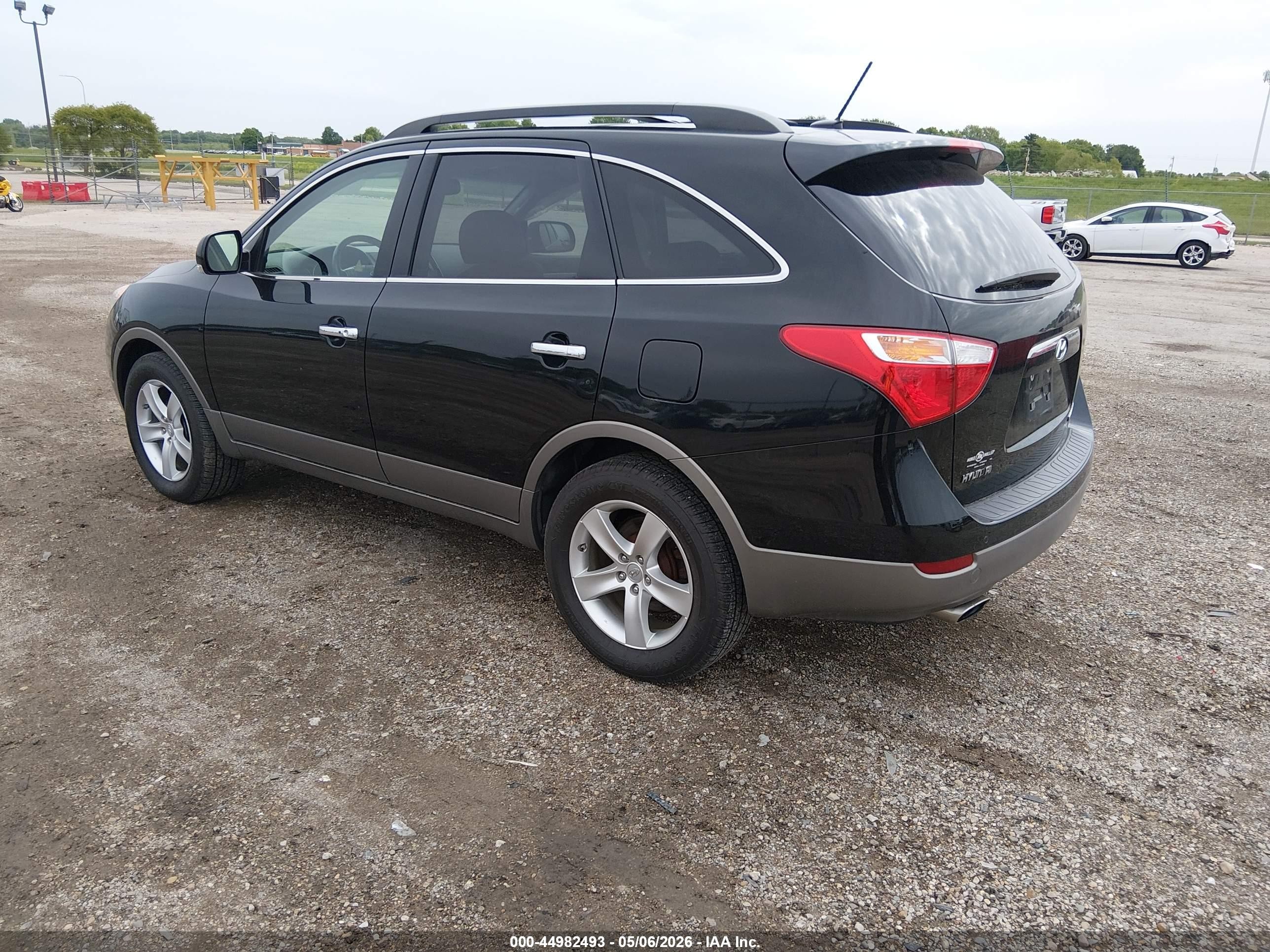 2011 Hyundai Veracruz Limited Black vin: KM8NU4CC0BU163780