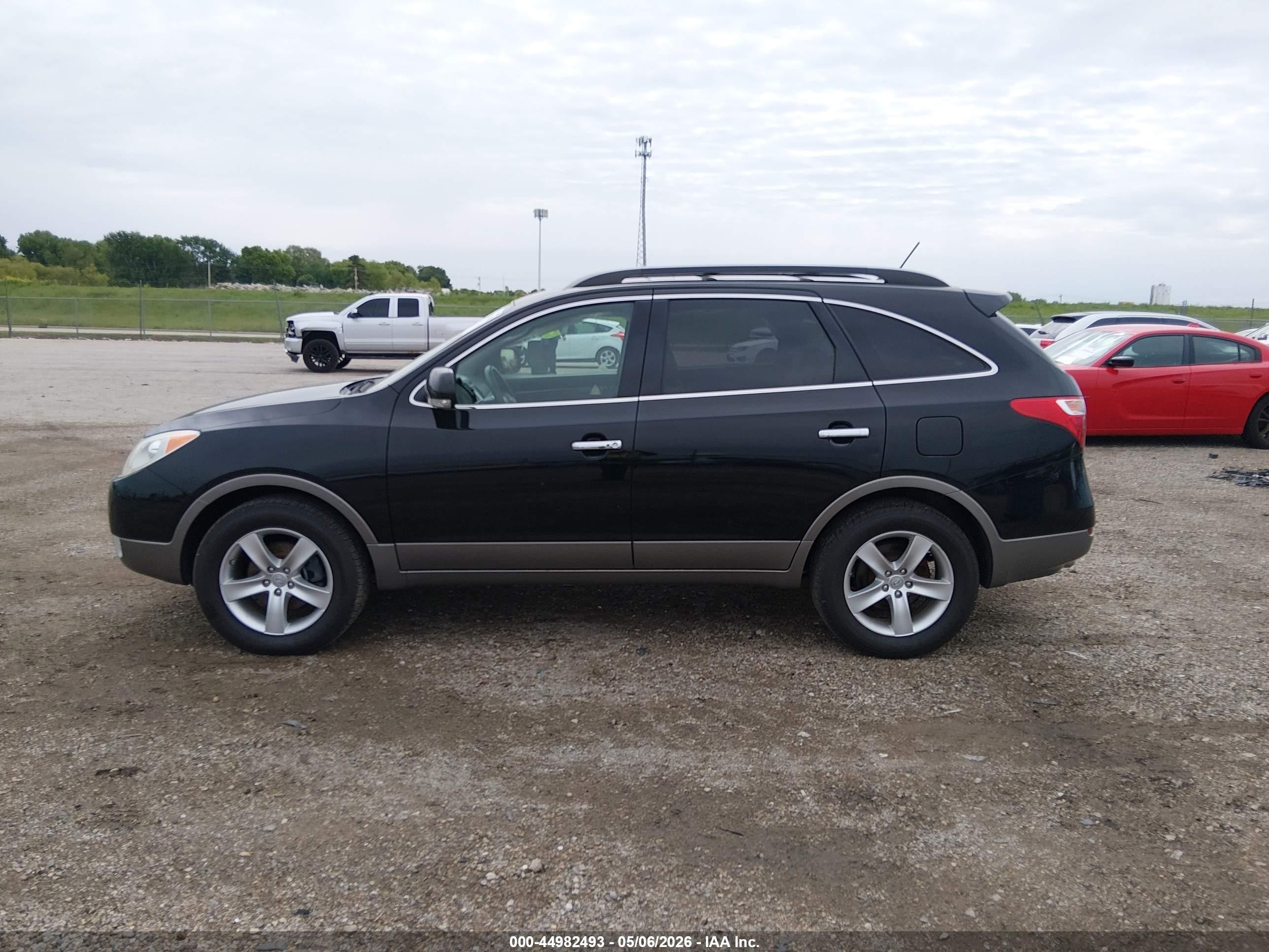 2011 Hyundai Veracruz Limited Black vin: KM8NU4CC0BU163780
