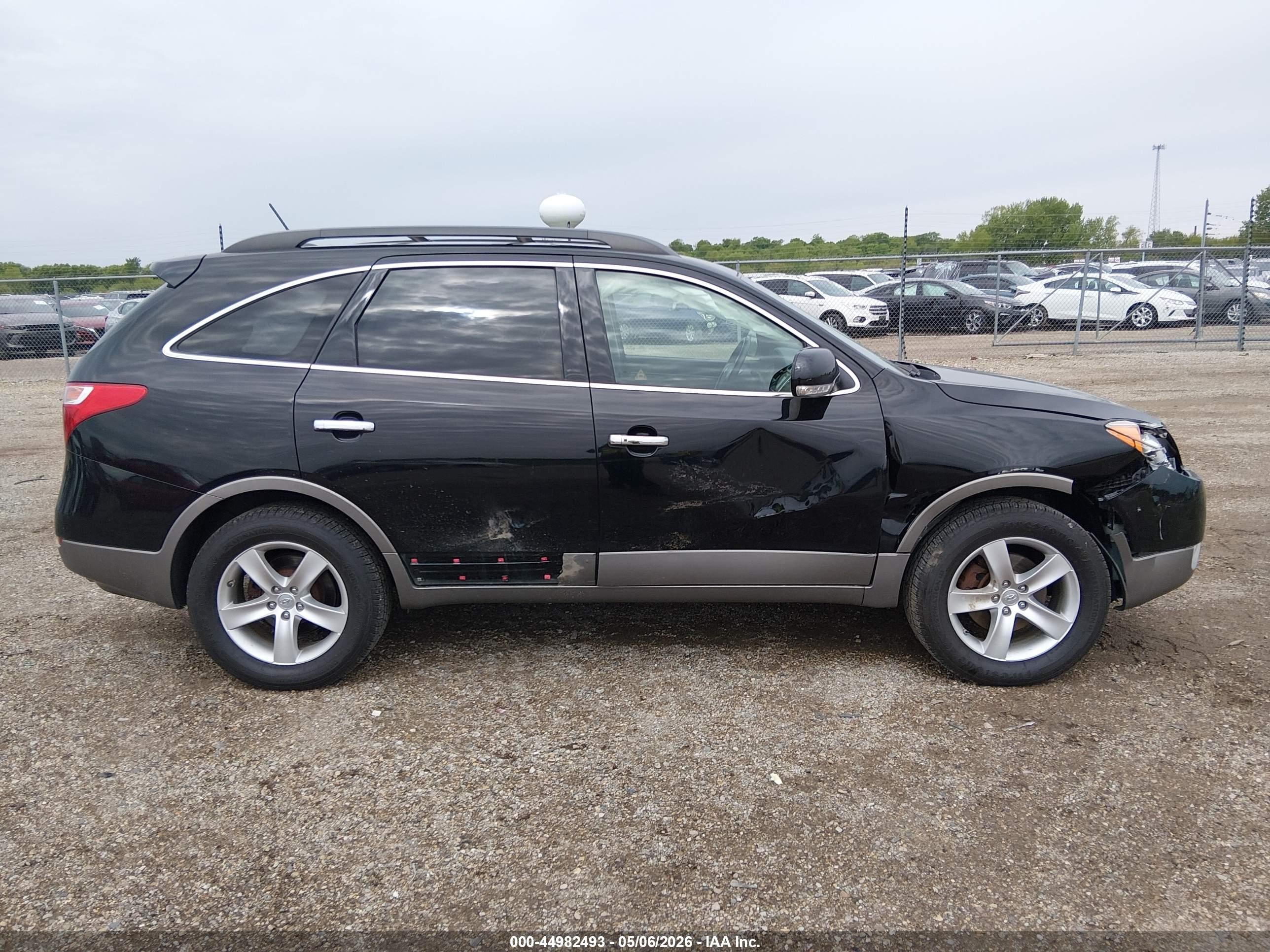 2011 Hyundai Veracruz Limited Black vin: KM8NU4CC0BU163780