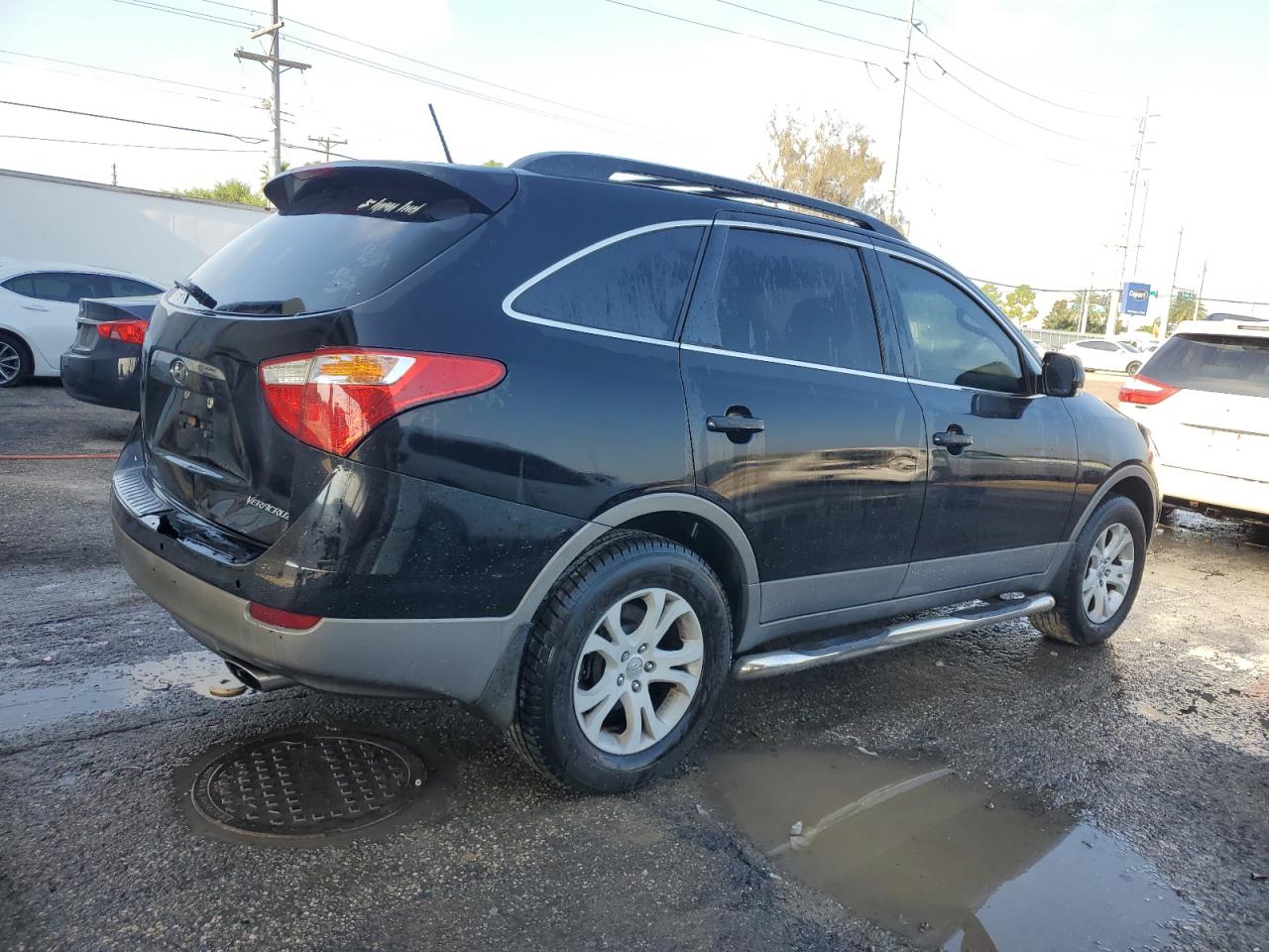 2011 Hyundai Veracruz Gls Black vin: KM8NU4CC0BU166811