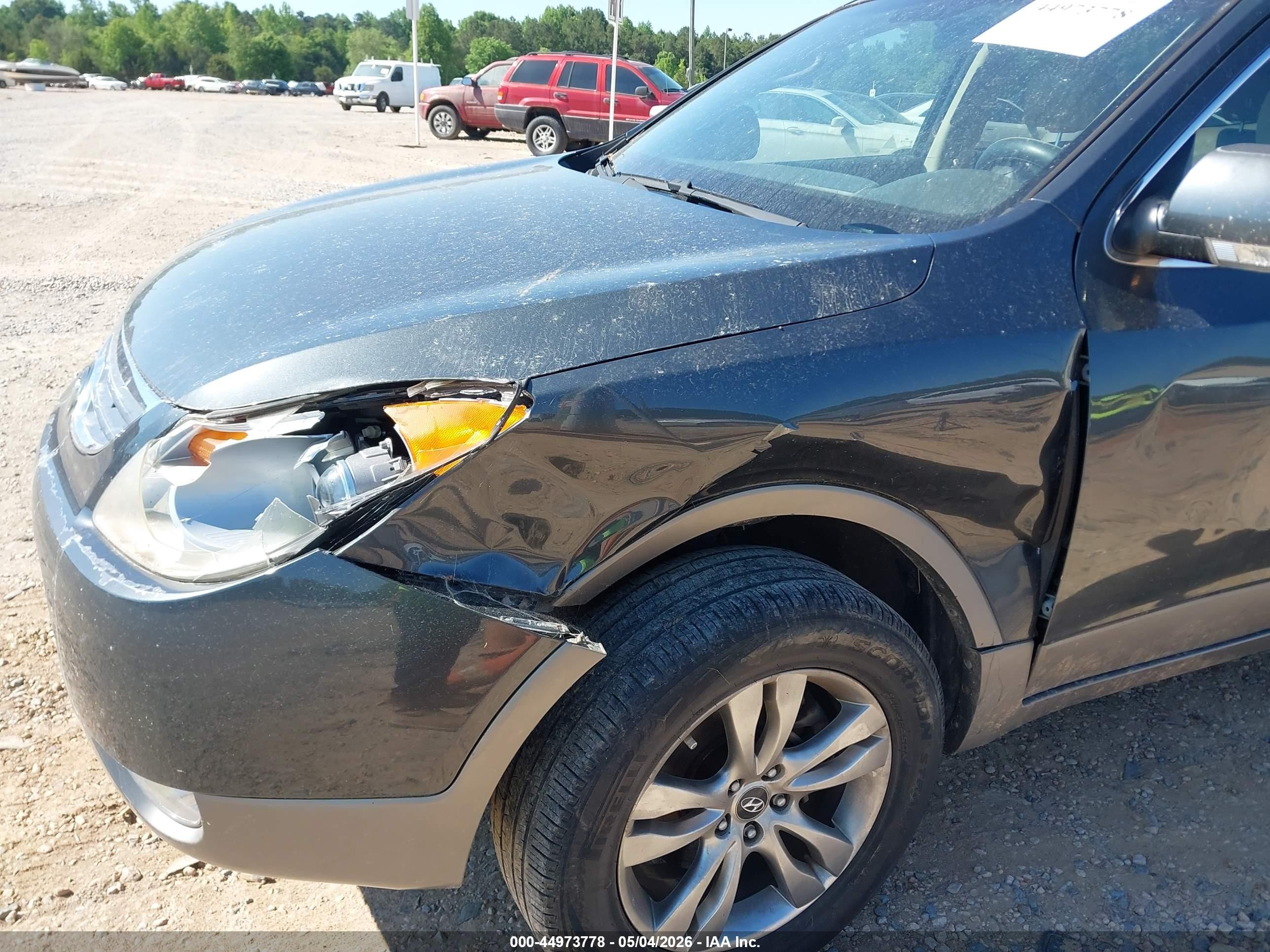 2012 Hyundai Veracruz Limited Gray vin: KM8NU4CC0CU203809