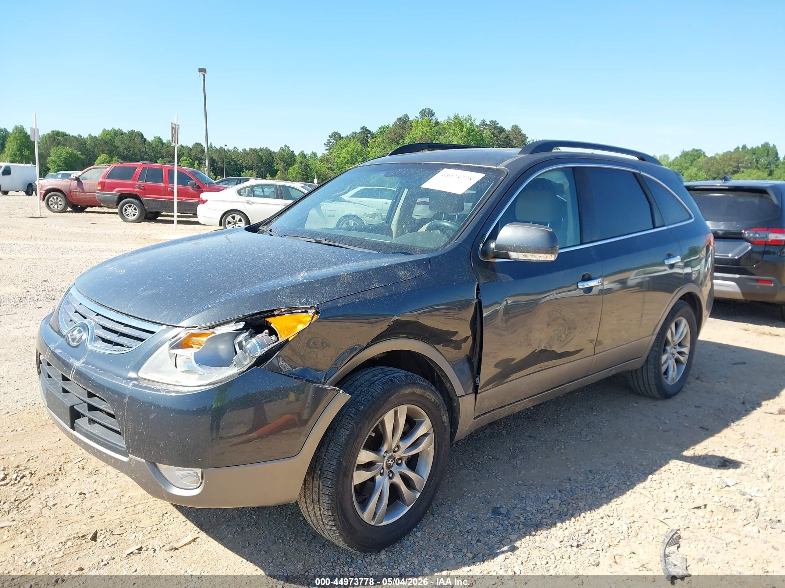 2012 Hyundai Veracruz Limited Gray vin: KM8NU4CC0CU203809