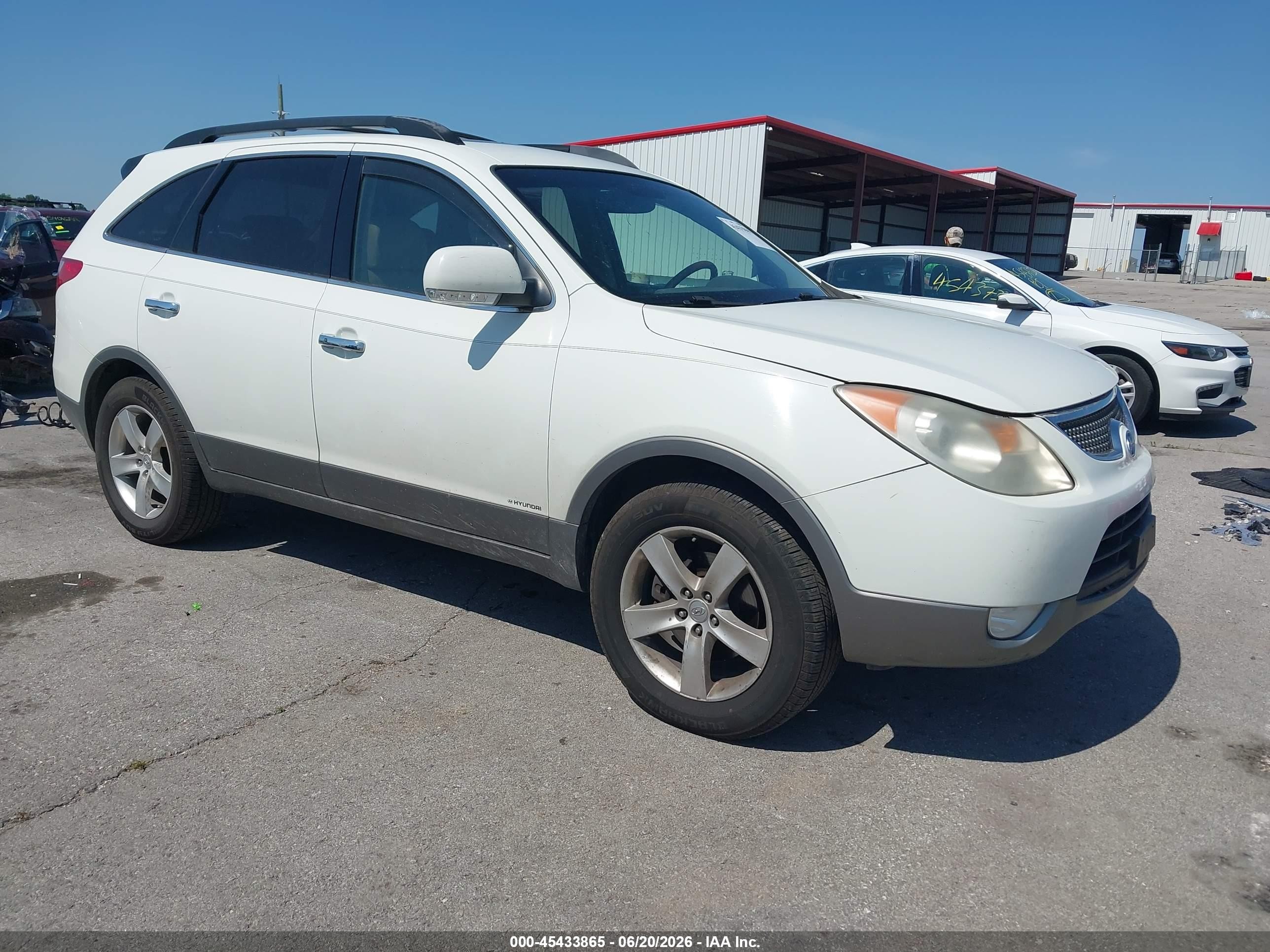 2010 Hyundai Veracruz Limited White vin: KM8NU4CC1AU104297